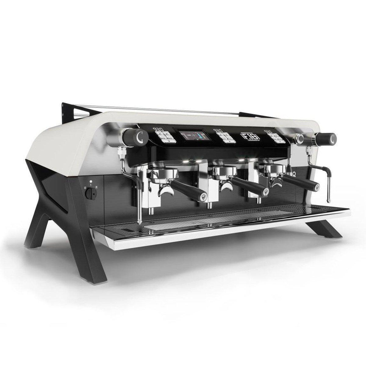 Sanremo F18 Commercial Espresso Machine - 3 Group Single Boiler Professional Coffee Maker in White | Perfect for Cafés, Restaurants & Coffee Shops