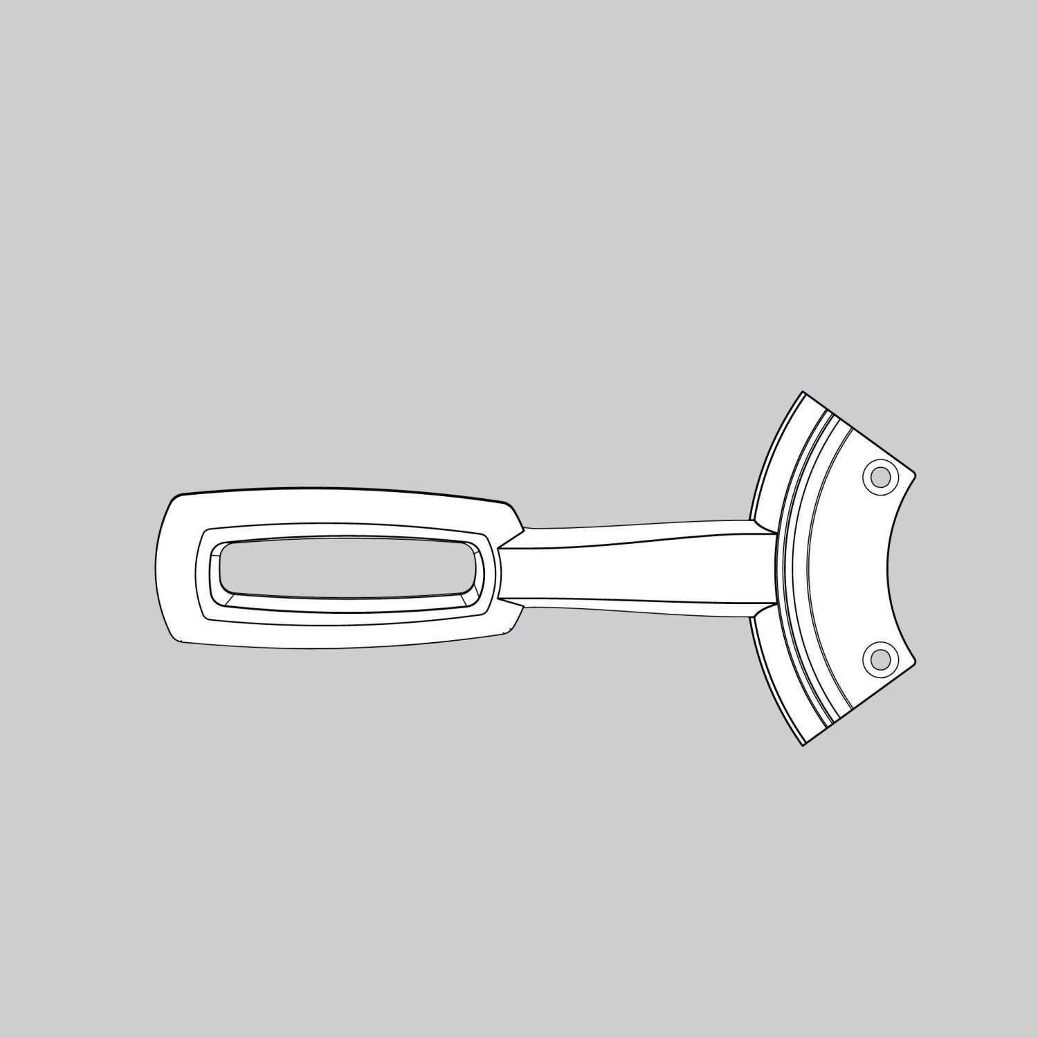 Premium Blade Iron Set in Brushed Nickel Finish - K161205214 - Perfect for Modern Home and Office Decor