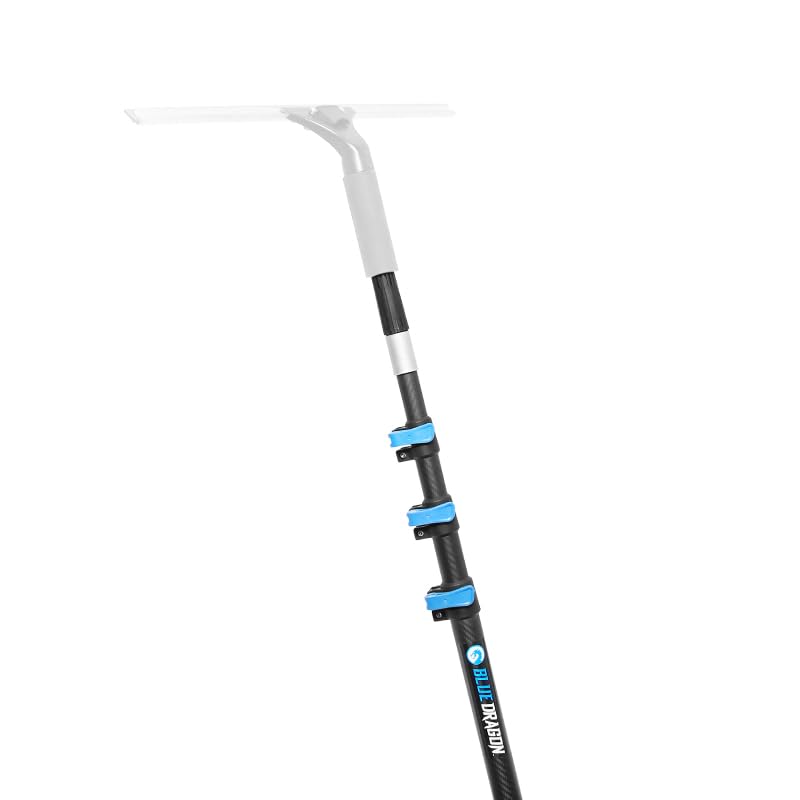Premium Carbon Fiber Extension Pole - 24ft/7.5m Lightweight Telescopic Pole for Window Cleaning, Painting, Tree Trimming & Outdoor Maintenance