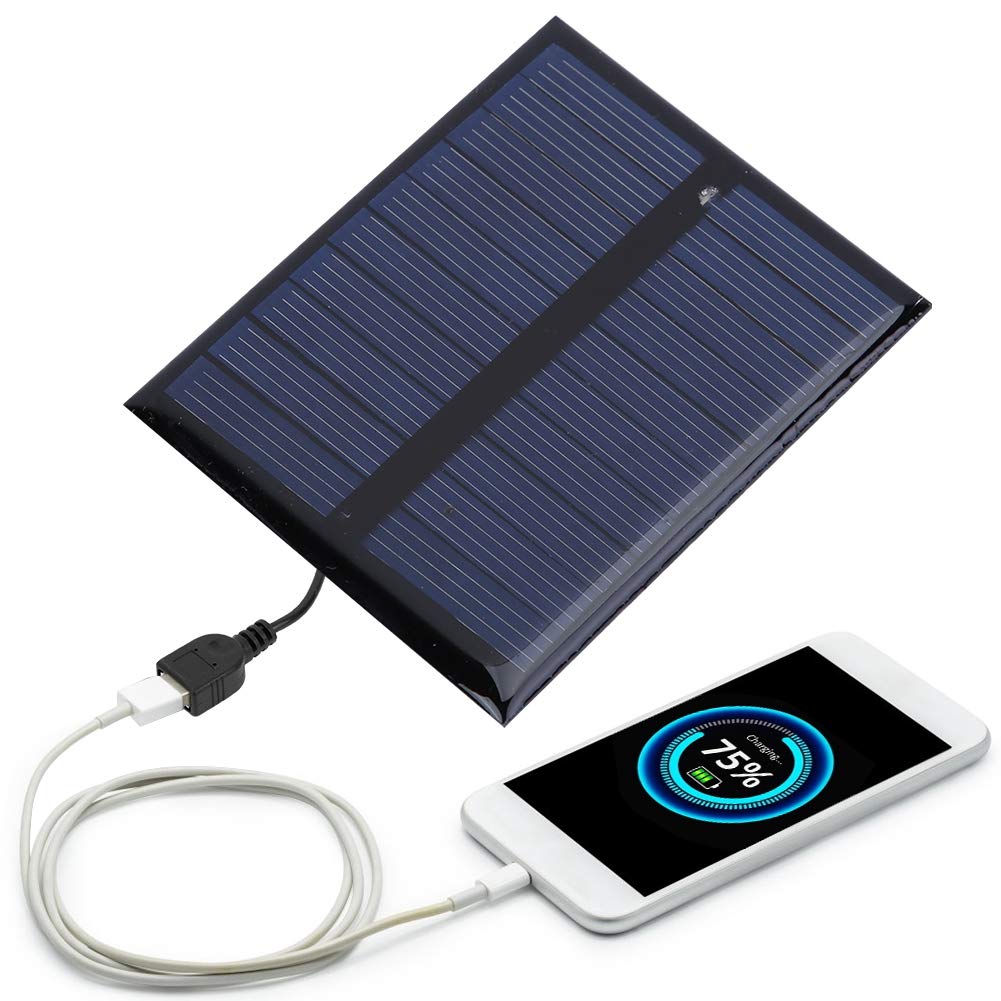 Waterproof 0.5W Portable Solar Panel Charger for Outdoor Camping, Hiking & Emergency Power - Ideal for Low-Power Devices, LED Lights & Small Generators