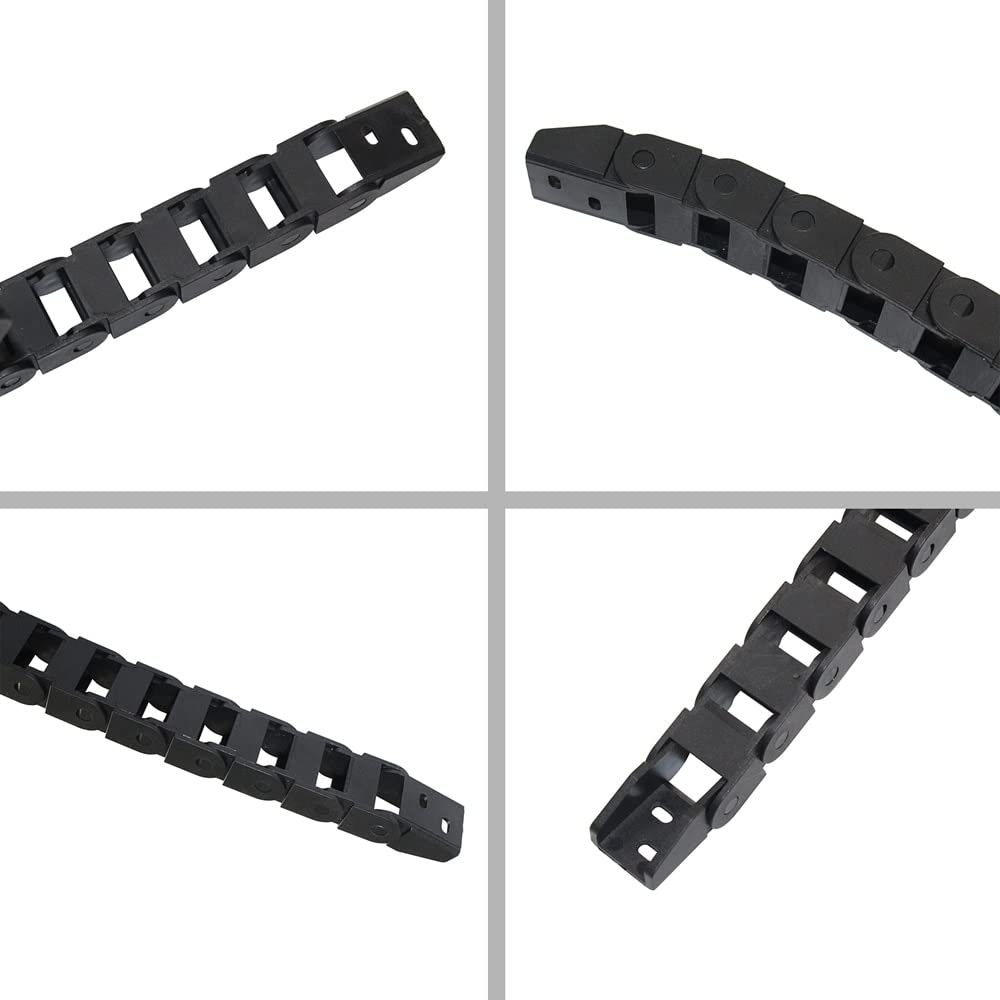 Nylon Plastic Drag Chain for CNC Machine, Engraving Machine & Industrial Equipment - High-Speed Silent Engineering Drag Chain for Industrial Tracks - Perfect for Workshop Automation & Heavy-Duty Applications