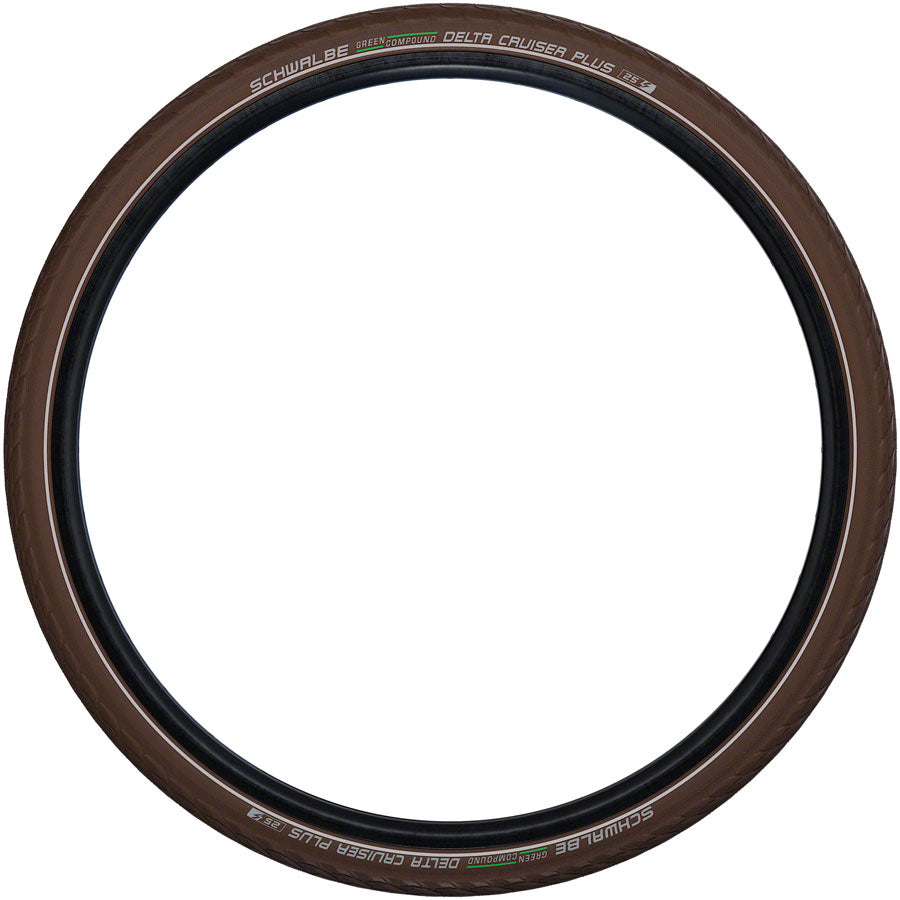 2 Pack Schwalbe Delta Cruiser Plus Bike Tires - 700x35 Clincher Wire Bead with PunctureGuard Technology (11159006) - Perfect for Urban Commuting, Road Cycling & Hybrid Bikes