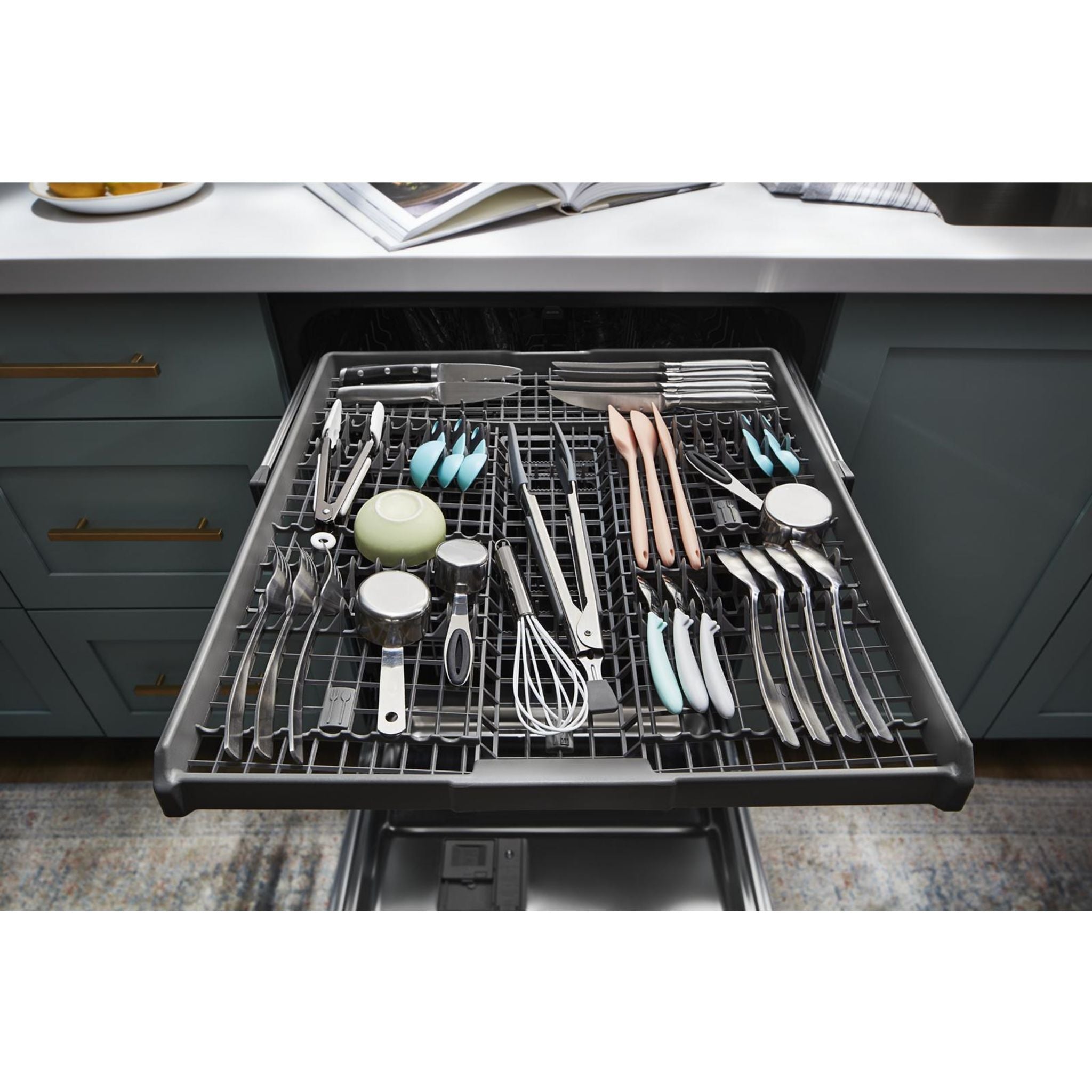 Whirlpool WDT730HAMZ Stainless Steel Built-In Dishwasher - Energy Star Certified, Quiet Operation - Perfect for Modern Kitchens & Large Families