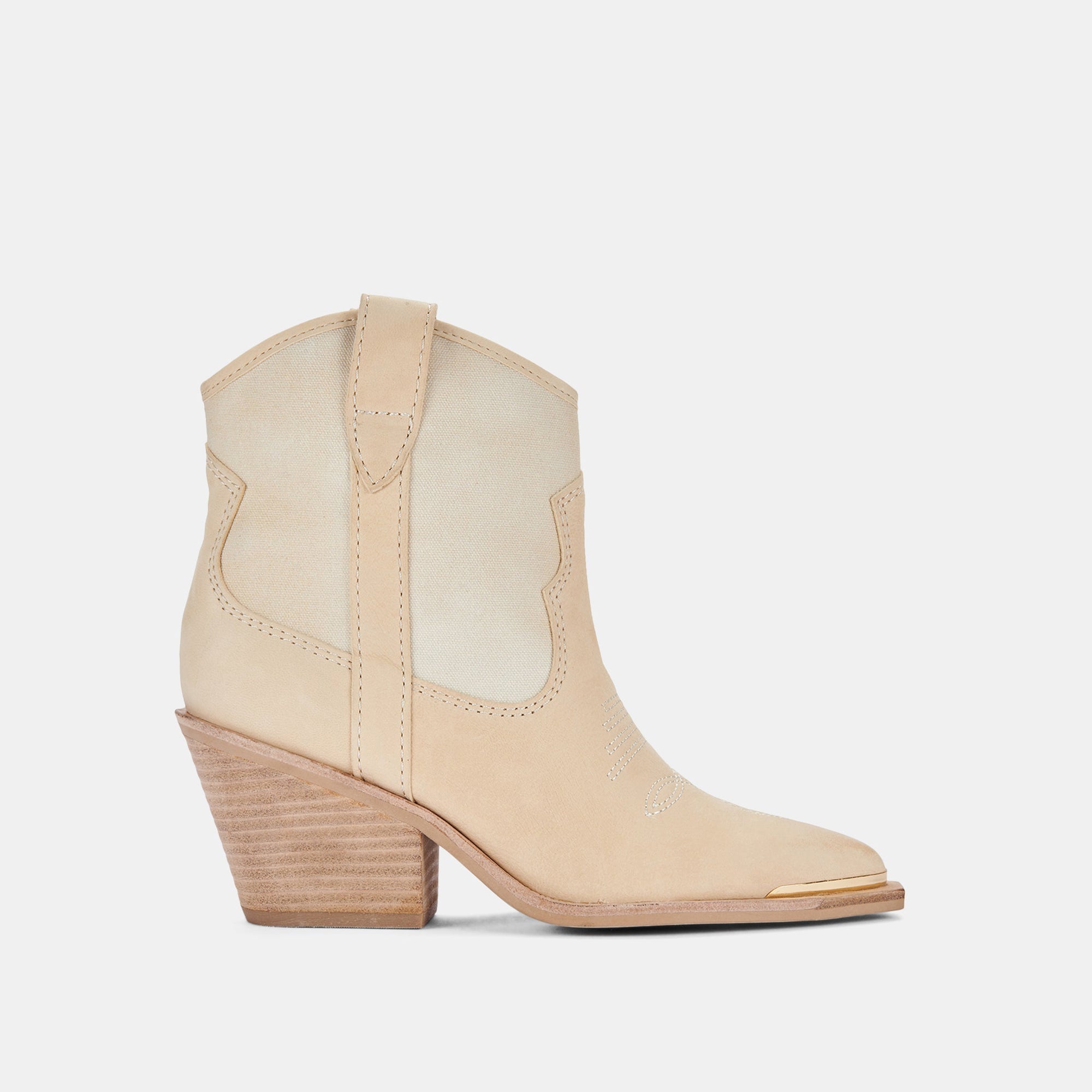 NASHE BOOTIES VANILLA NUBUCK - Comfortable Women's Winter Boots for Walking, Work & Casual Wear | Water-Resistant & Warm Slip-On Booties for Cold Weather