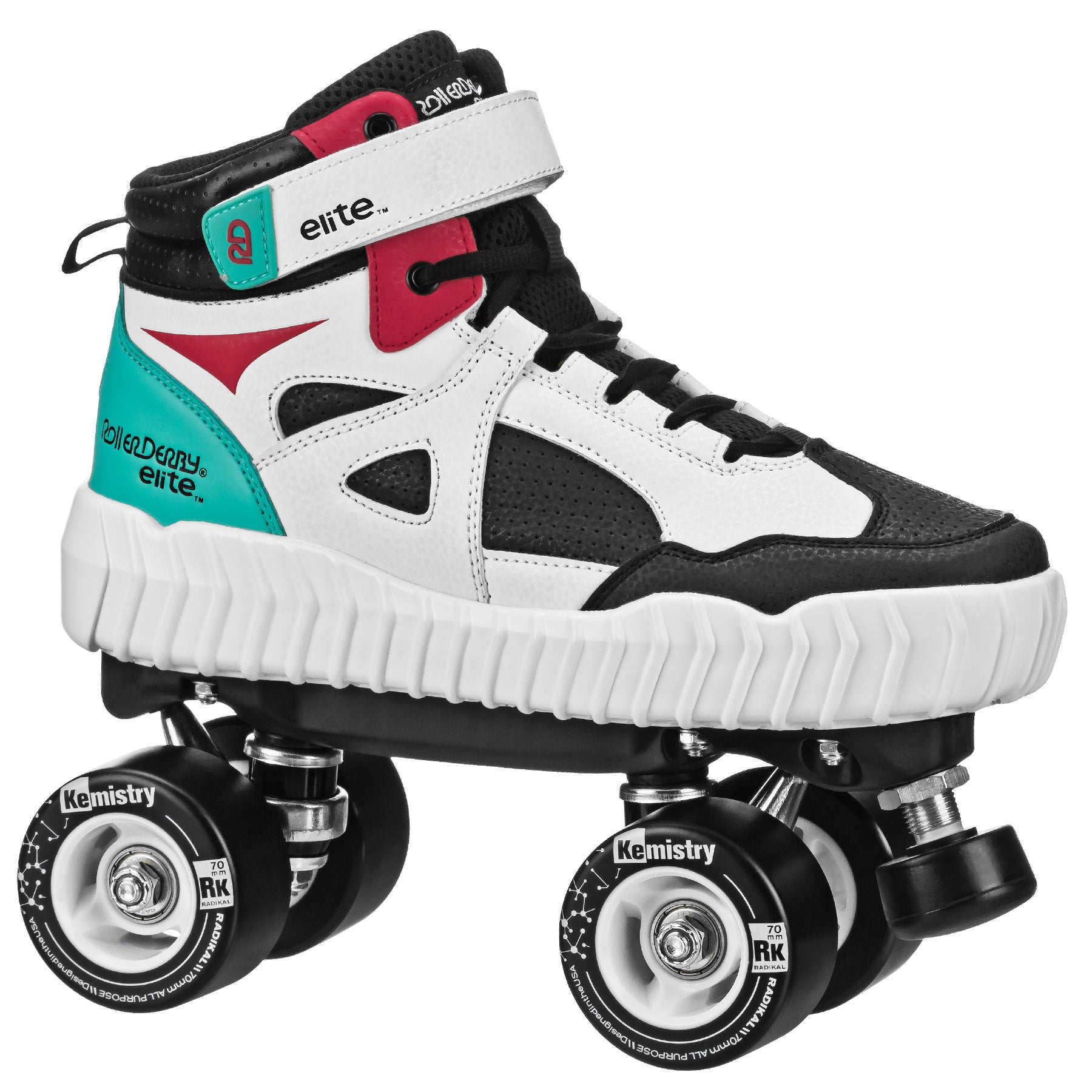 Glidr Sneaker Roller Skates for Women & Men - Comfortable Quad Skates with Adjustable Toe Stops - Perfect for Indoor & Outdoor Roller Skating, Rink, Park, and Fitness