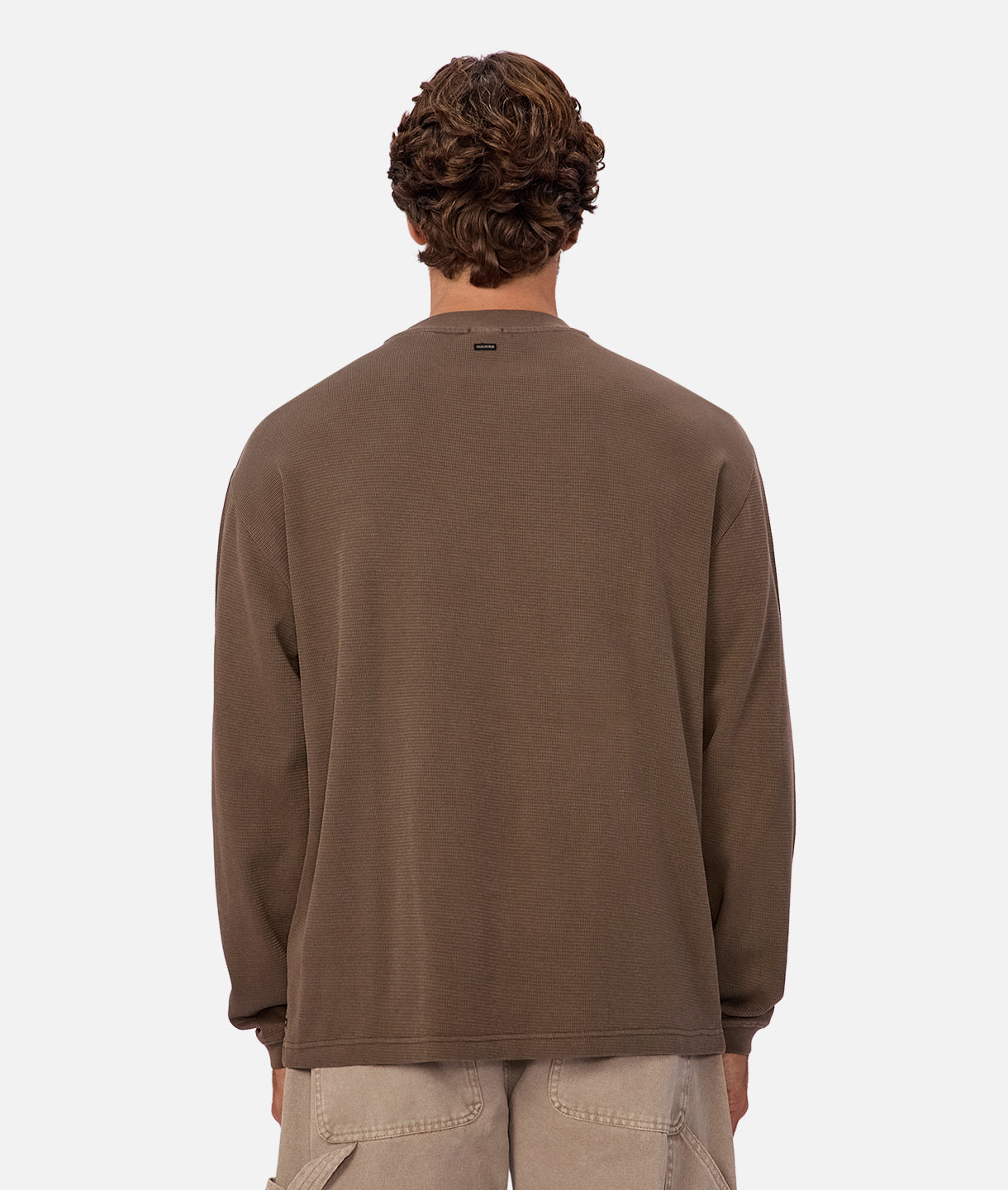 Premium Marlon Long Sleeve T-Shirt - Soft Cotton, Comfort Fit, Mocha Brown - Perfect for Casual Wear, Layering & Outdoor Activities