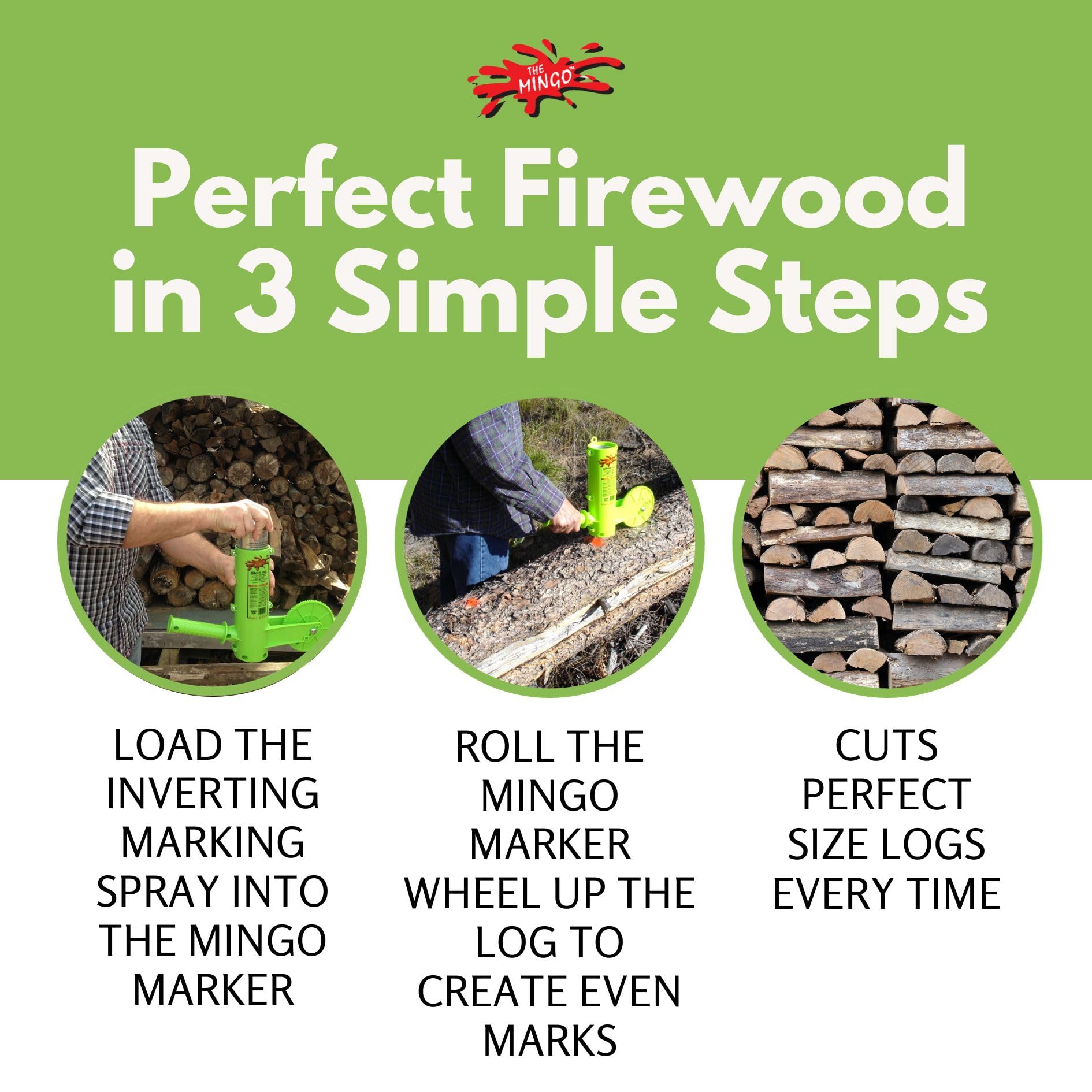 Ultimate Firewood Measuring Tool - Chainsaw Log Marking Tool with 16