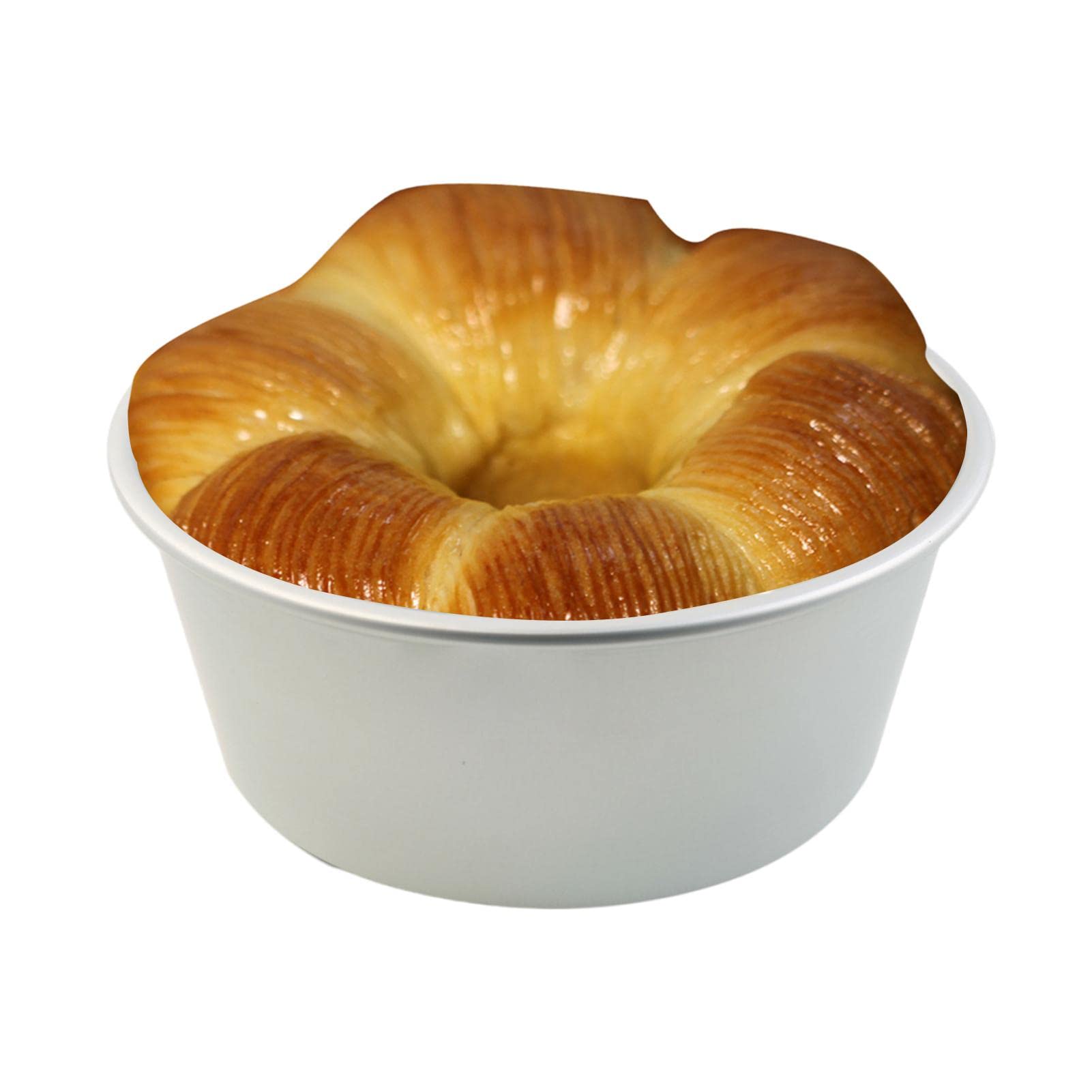 10-Inch Aluminum Chimney Cake Pan - Non-Stick Baking Mold for Chiffon, Mousse & Pastry | DIY Hollow Center Cake Tool for Home Baking & Party Desserts
