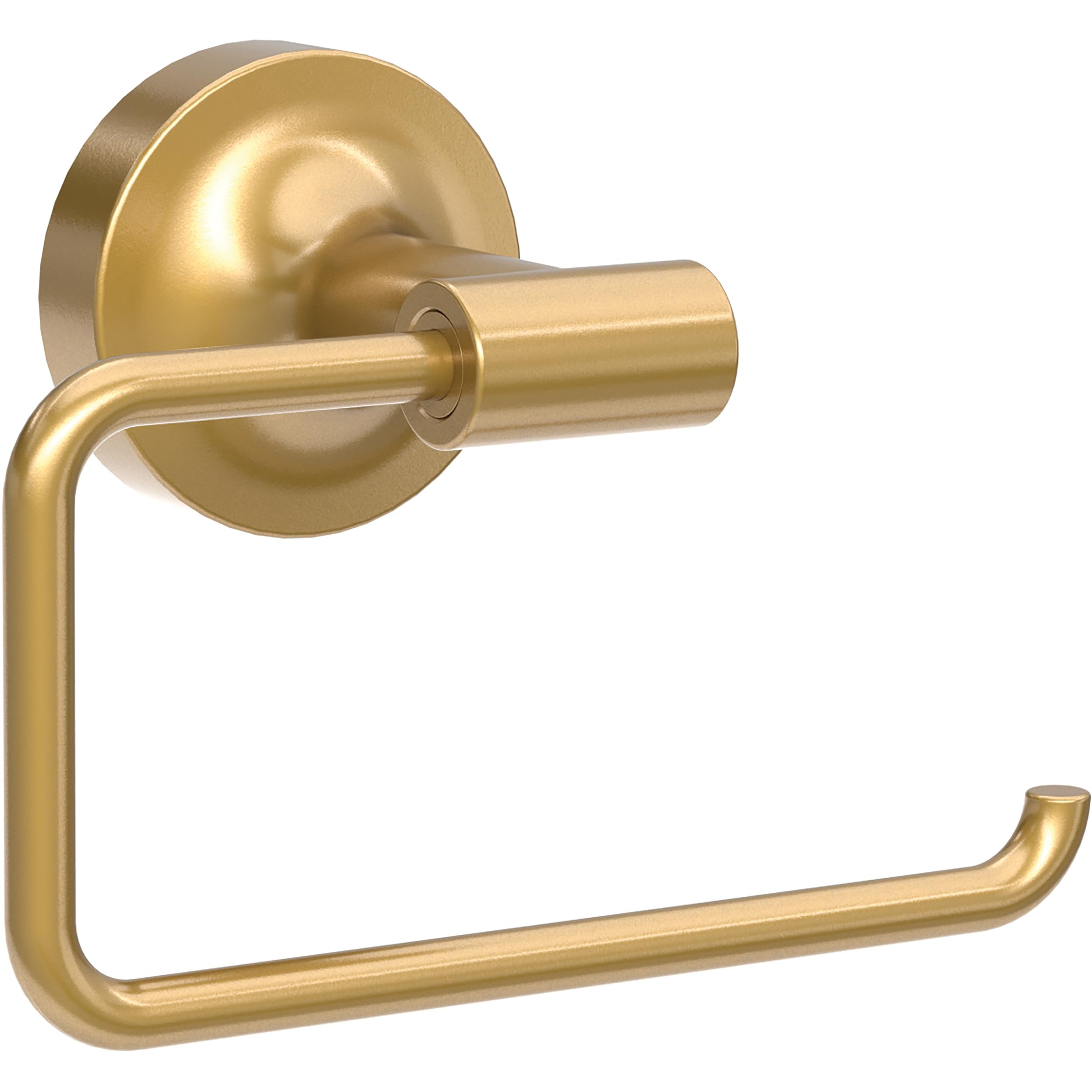Franklin Brass Voisin 1-Pack Satin Gold Toilet Paper Holder - Single Post Wall Mount Tissue Roll Rod with Hook | Bathroom Storage Organizer | Perfect for Modern Bathrooms, Powder Rooms & Guest Baths VOI50-BB