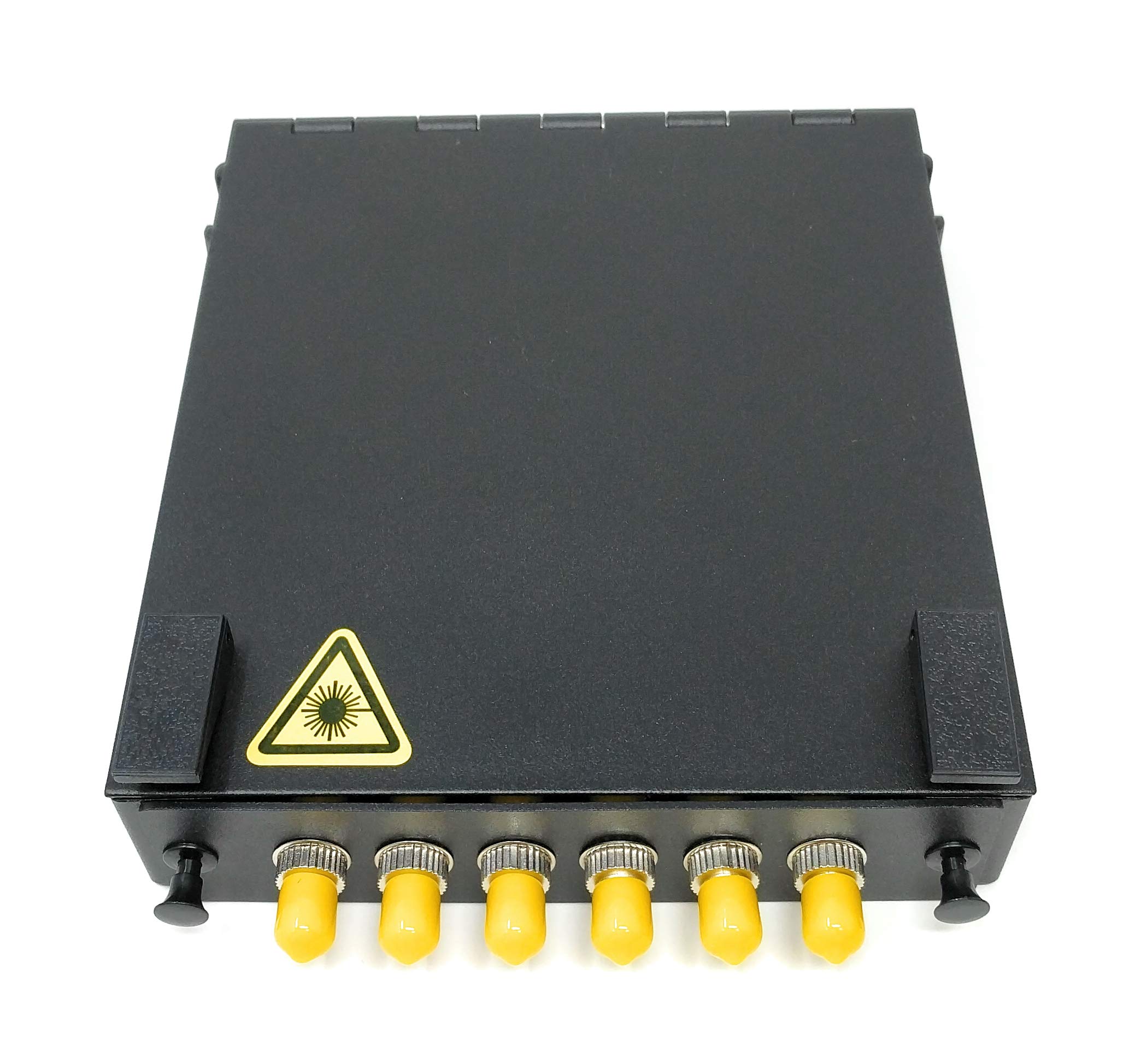 Ultra Spec Cables Wall Mount Fiber Enclosure with Splicing Module - 6 Port ST-UPC Singlemode LGX Panel for High-Speed Network Installations in Data Centers & Telecom Rooms