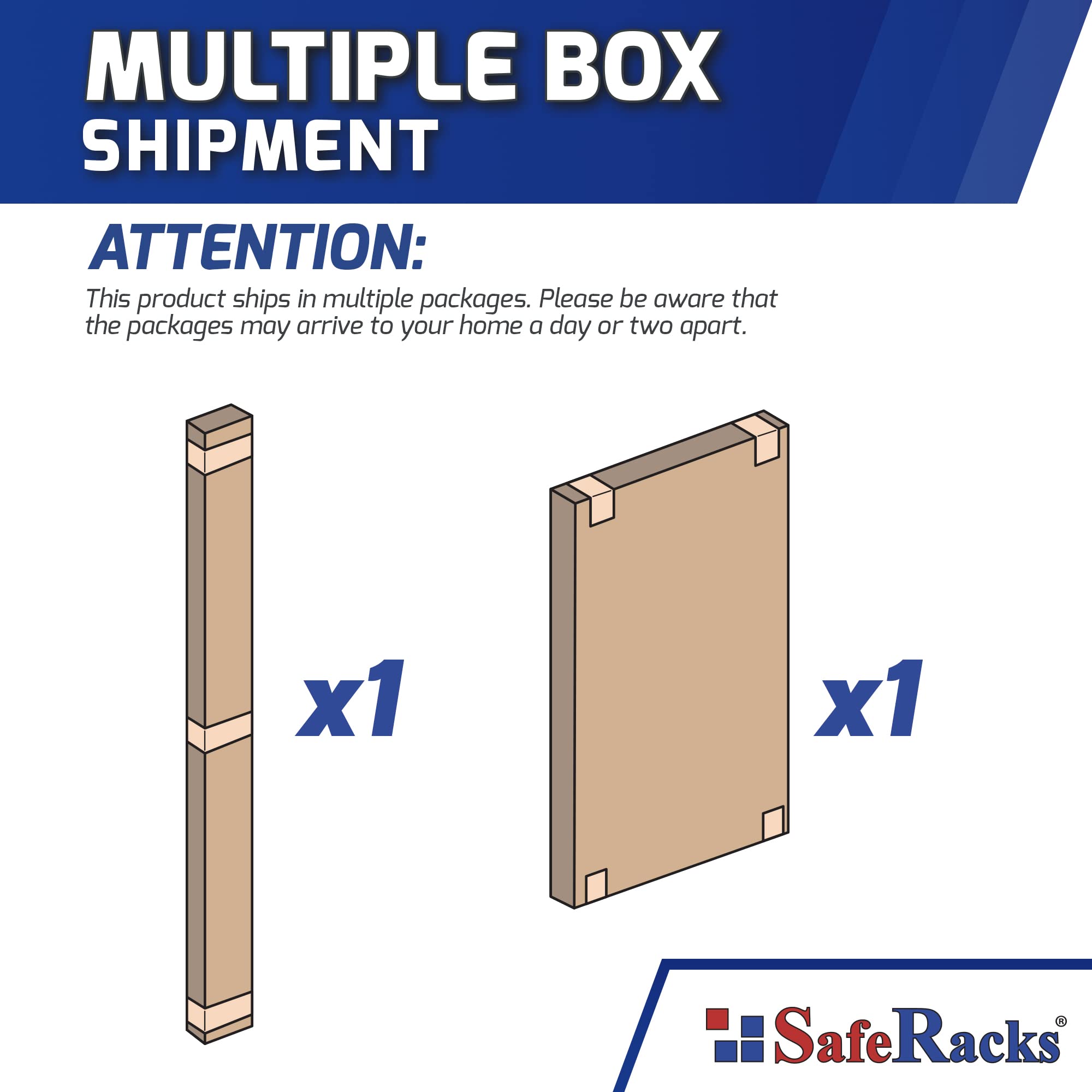 SafeRacks 4x6 Overhead Garage Storage Rack - Heavy Duty Adjustable Steel Ceiling Storage System (500lb Capacity, White, 24