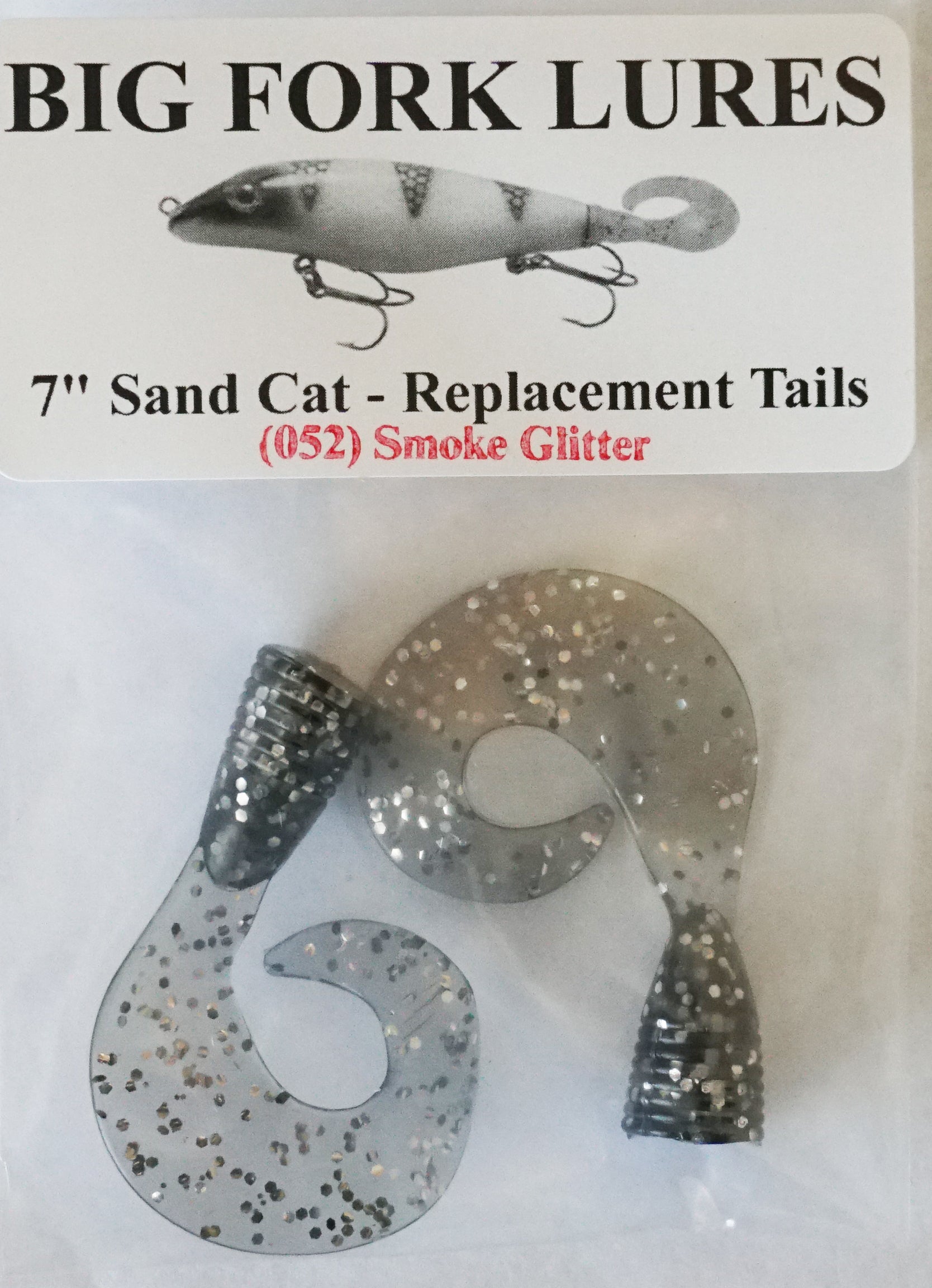 Big Fork Lures Sand Cat LAT Replacement Tails - High Quality Fishing Lure Accessories for Bass, Trout and Walleye - Perfect for Freshwater and Saltwater Angling