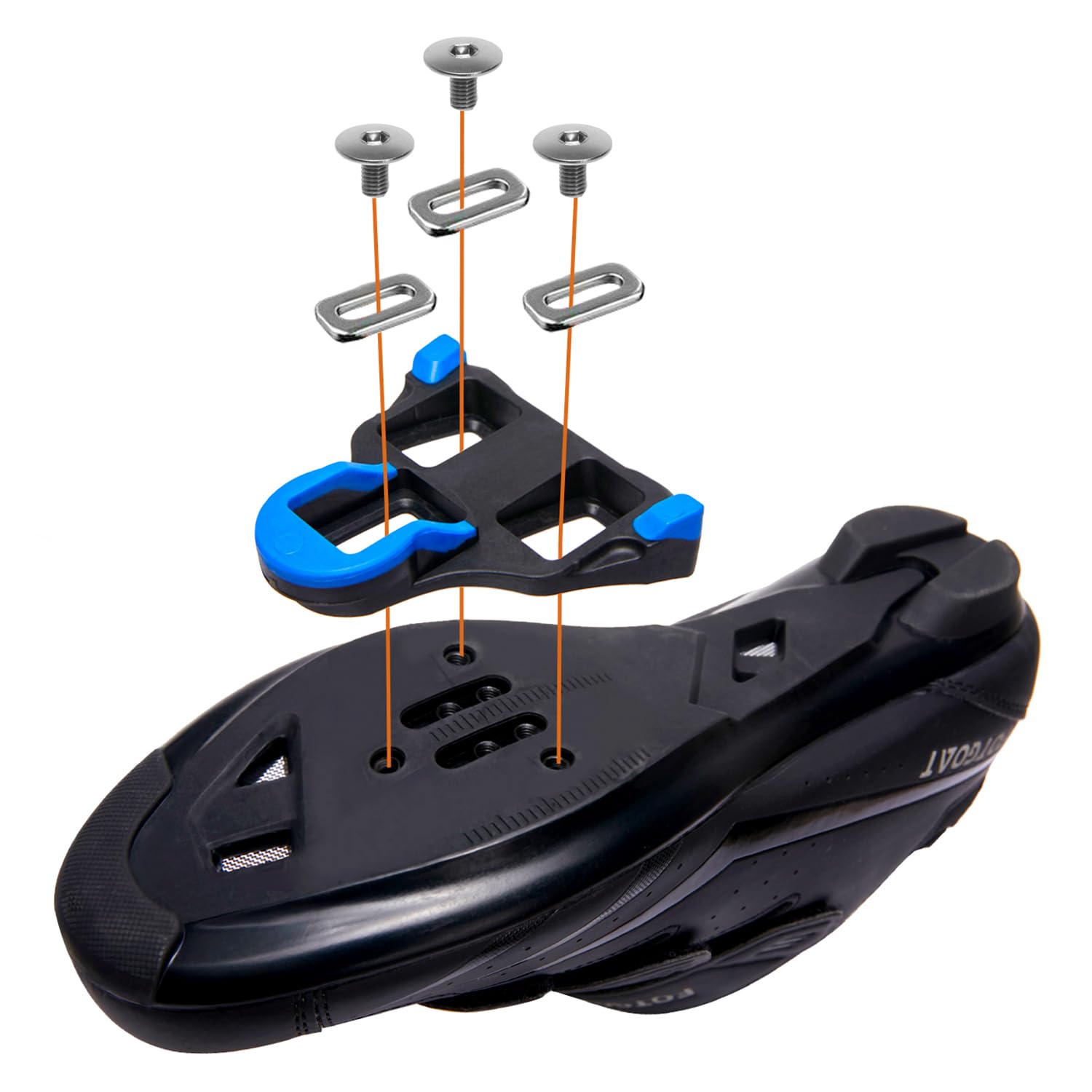 Shimano SPD-SL Compatible Bike Cleats - Road & Indoor Cycling Shoes for Professional & Training Use | Perfect for Spin Class, Commuting & Long-Distance Rides