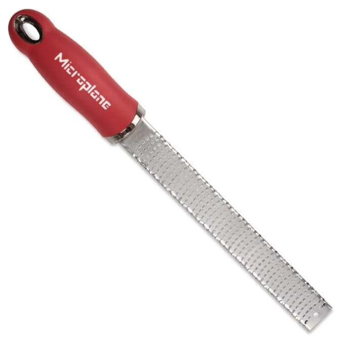 Microplane Premium Series Zester Grater - Ultra Sharp Stainless Steel Kitchen Tool for Zesting Citrus, Grating Cheese & Chocolate - Perfect for Baking, Cooking & Garnishing Dishes