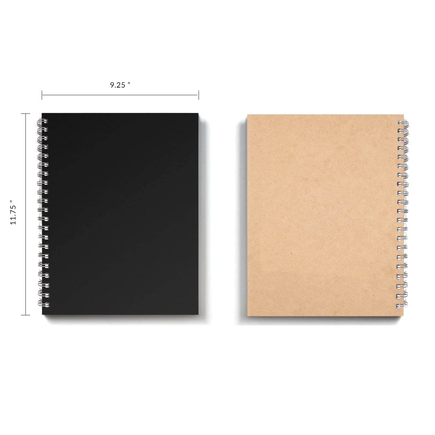 W7-F Expanded Wirebound Lab Notebook - 9.25 x 11.75 Inches (23.5 x 30 cm) - 144 Pages Heavyweight 70lb Paper - Double Wire Looped Binding - 6-Pack Ruled Notebooks for Science Experiments, Research & School Projects
