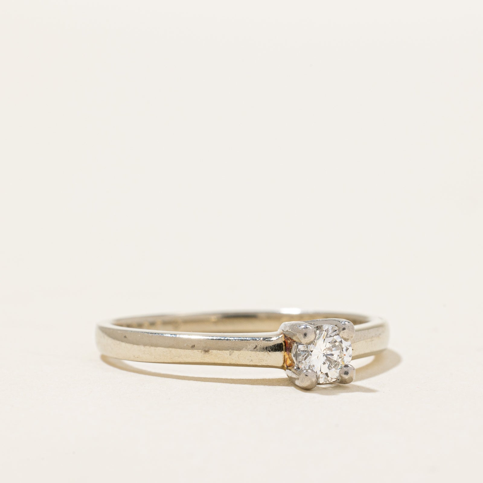 0.19ct Diamond Engagement Ring for Women - Size 7.25 | Round Cut Solitaire Wedding Band | Perfect for Proposals, Anniversaries & Special Occasions