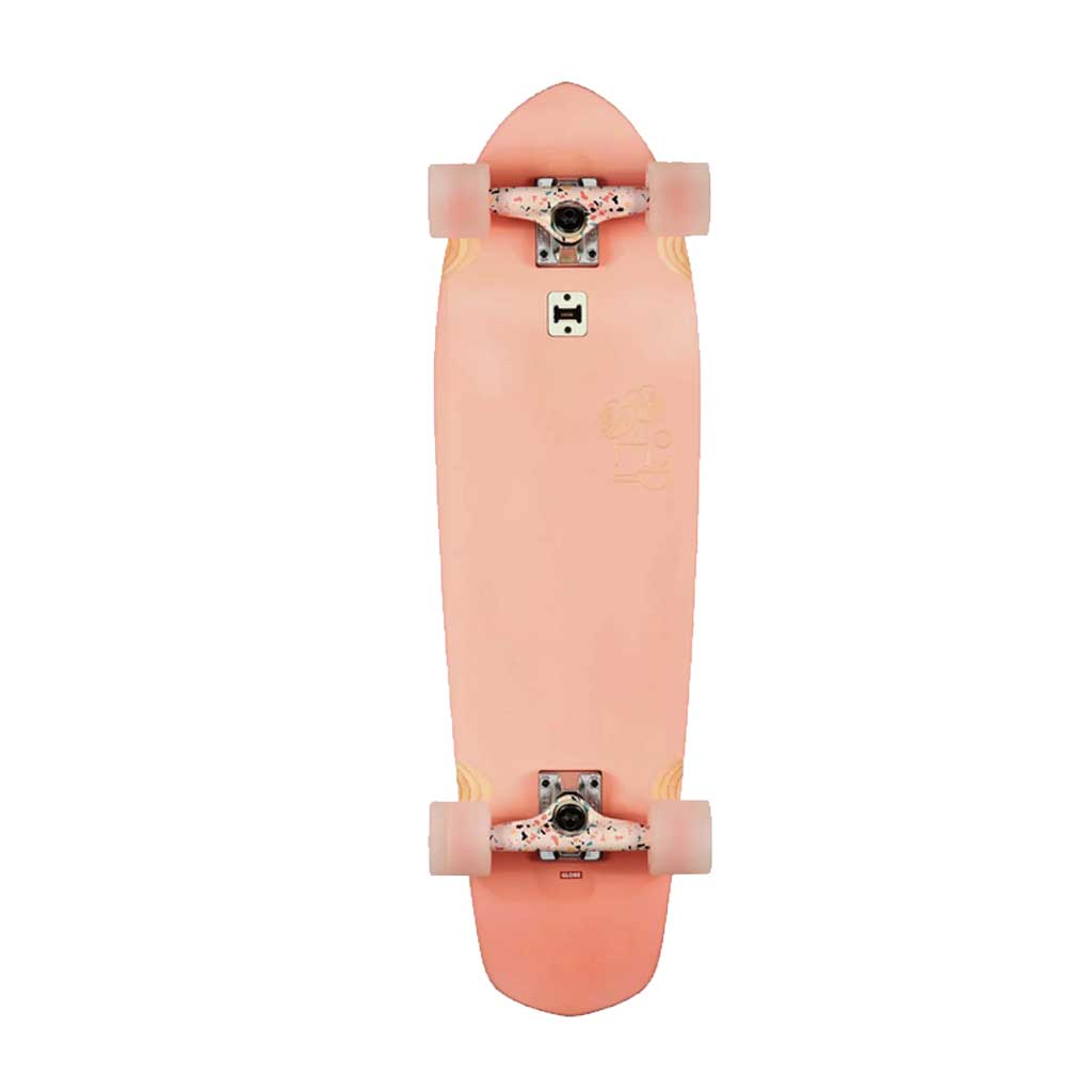 Globe Big Blazer 32 Inch Complete Cruiser Skateboard for Adults - Sea Shell/Terrazzo Design - Perfect for Commuting, Campus Riding & Beach Cruising