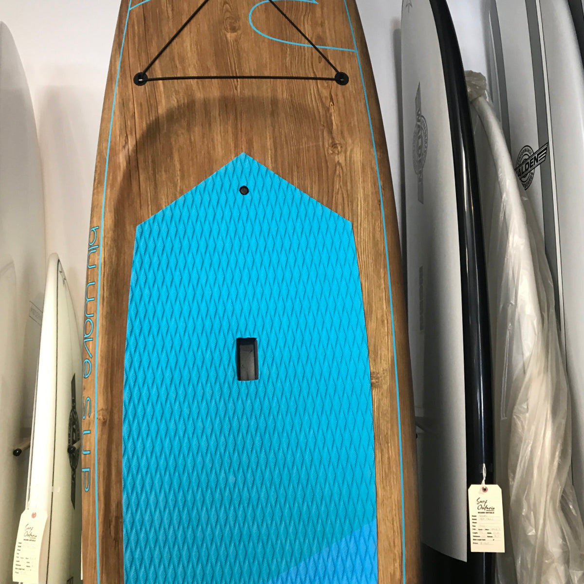 Blu Wave The Armada 11.6 Touring Kayak - Wood Grain Design - Lightweight & Stable for Fishing, Camping & Water Sports