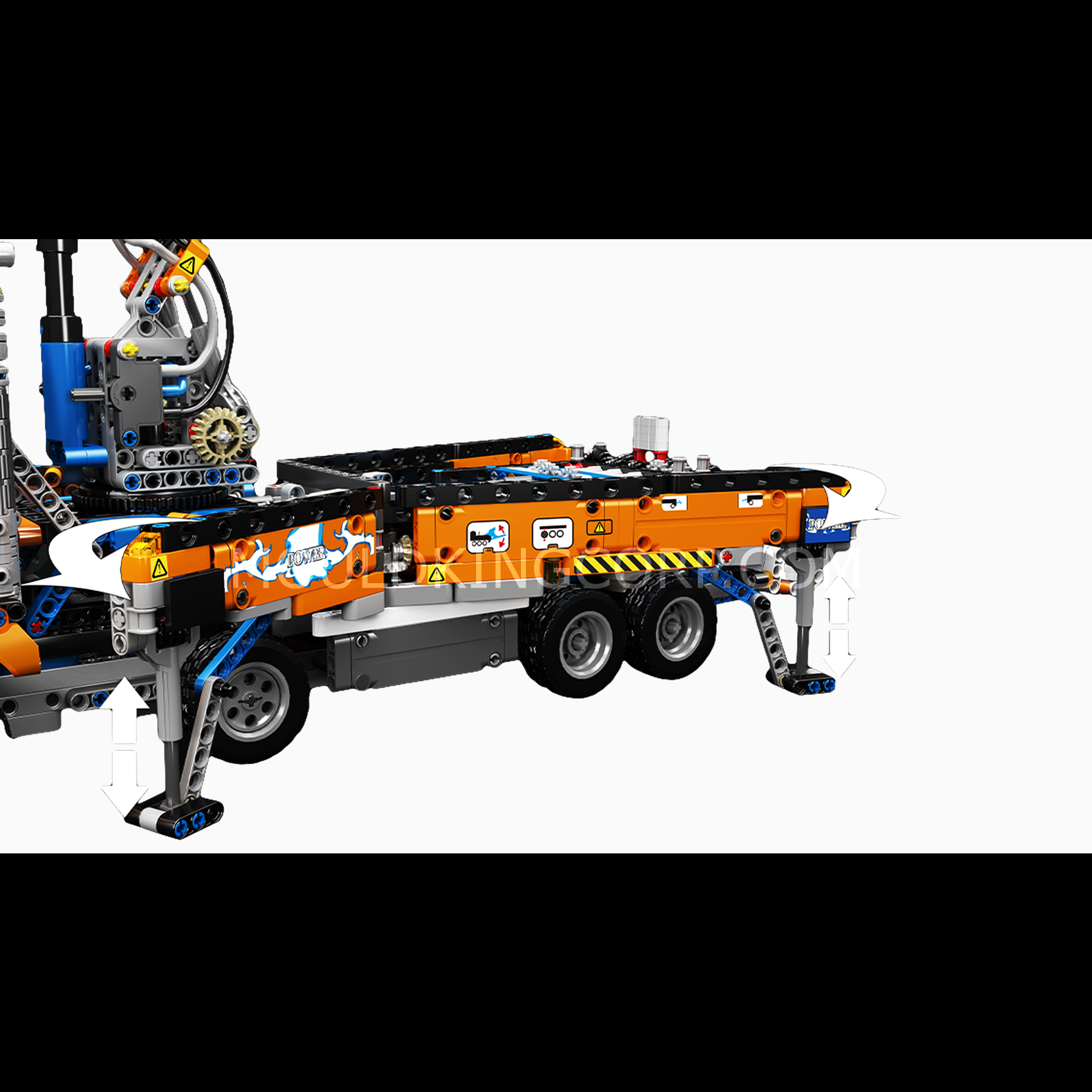 Mould King 19014 Pneumatic Concrete Pump Truck Building Blocks Set - 2,132 PCS STEM Construction Toy for Kids & Adults - Perfect for Creative Play, Engineering Learning, and Construction Themed Gifts