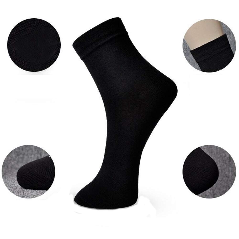 ASWER Men's 6-Pack Soft Cotton Dress Socks - Breathable Winter Crew Socks for Business & Casual Wear - Perfect for Office, Travel & Daily Comfort