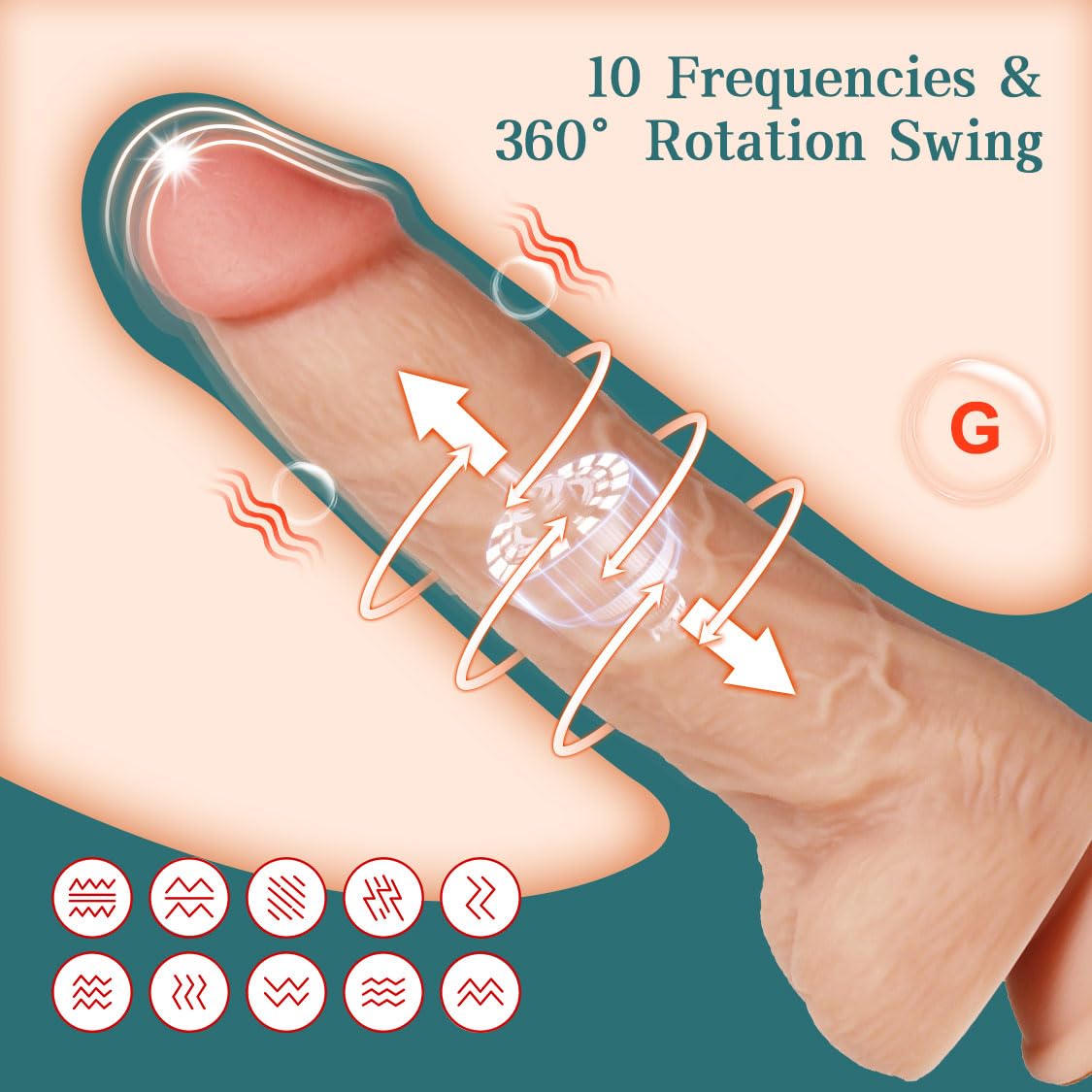 Remote Control Vibrator for Women - Powerful Clitoral & G-Spot Stimulator, Realistic XXL Thrusting Dildo with Multi-Speed Vibration - Best Adult Sex Toy for Couples & Solo Play (Bedroom Fun, Long Distance Romance, Discreet Personal Pleasure)