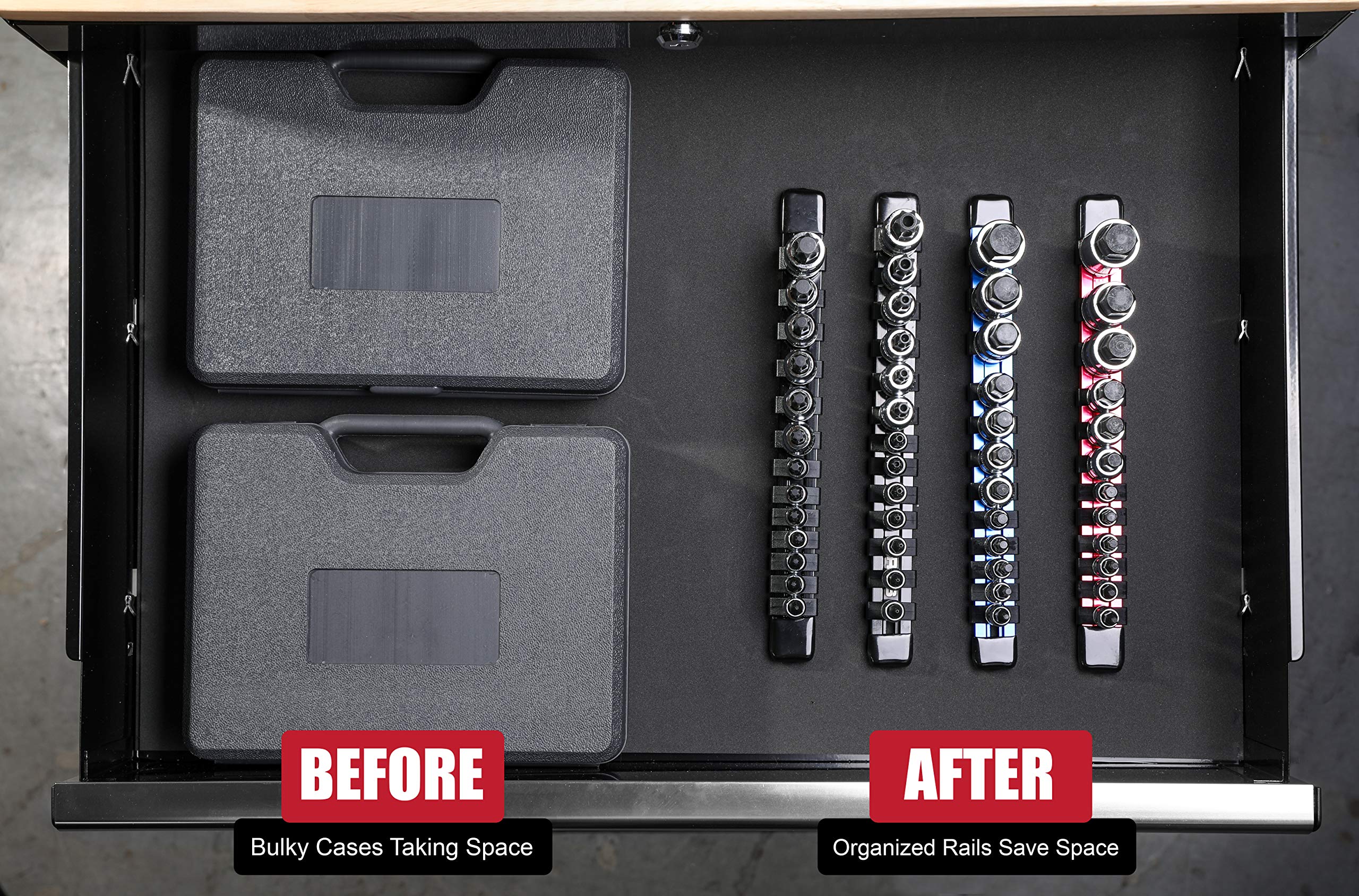 ARES 70108 12-Piece Metric Hex Bit Socket Set - Chrome Vanadium Steel Sockets with S2 Alloy Steel Bits - Includes Aluminum Storage Case - Perfect for Automotive Repair, Machinery Maintenance & DIY Projects
