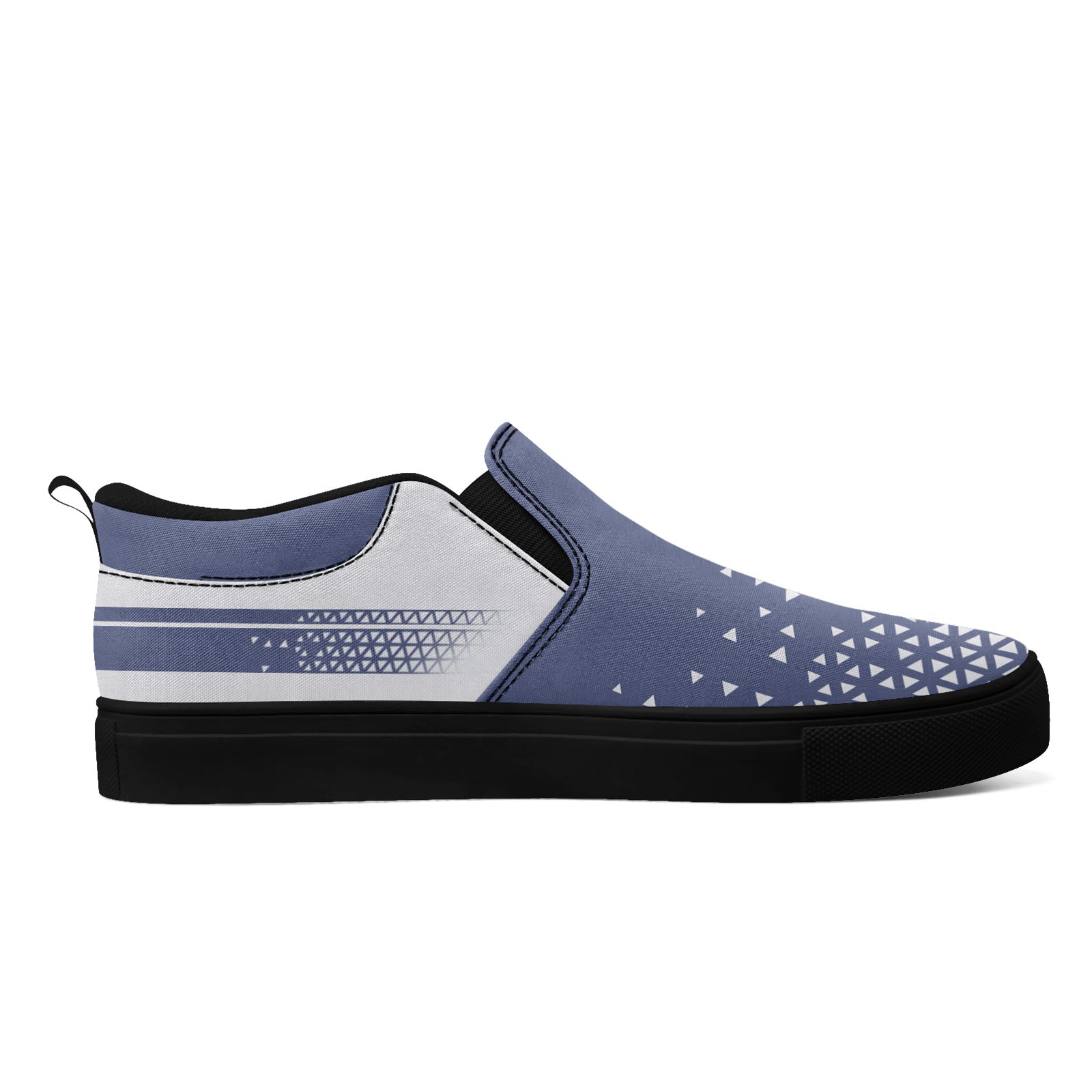 Custom Personalized Canvas Slip-On Sneakers for Men & Women - Lightweight Comfortable Casual Shoes FN071 E023042 Size 11 - Perfect for Walking, Travel & Everyday Wear