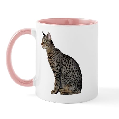 White/Pink Inside - Savannah Cat Mug