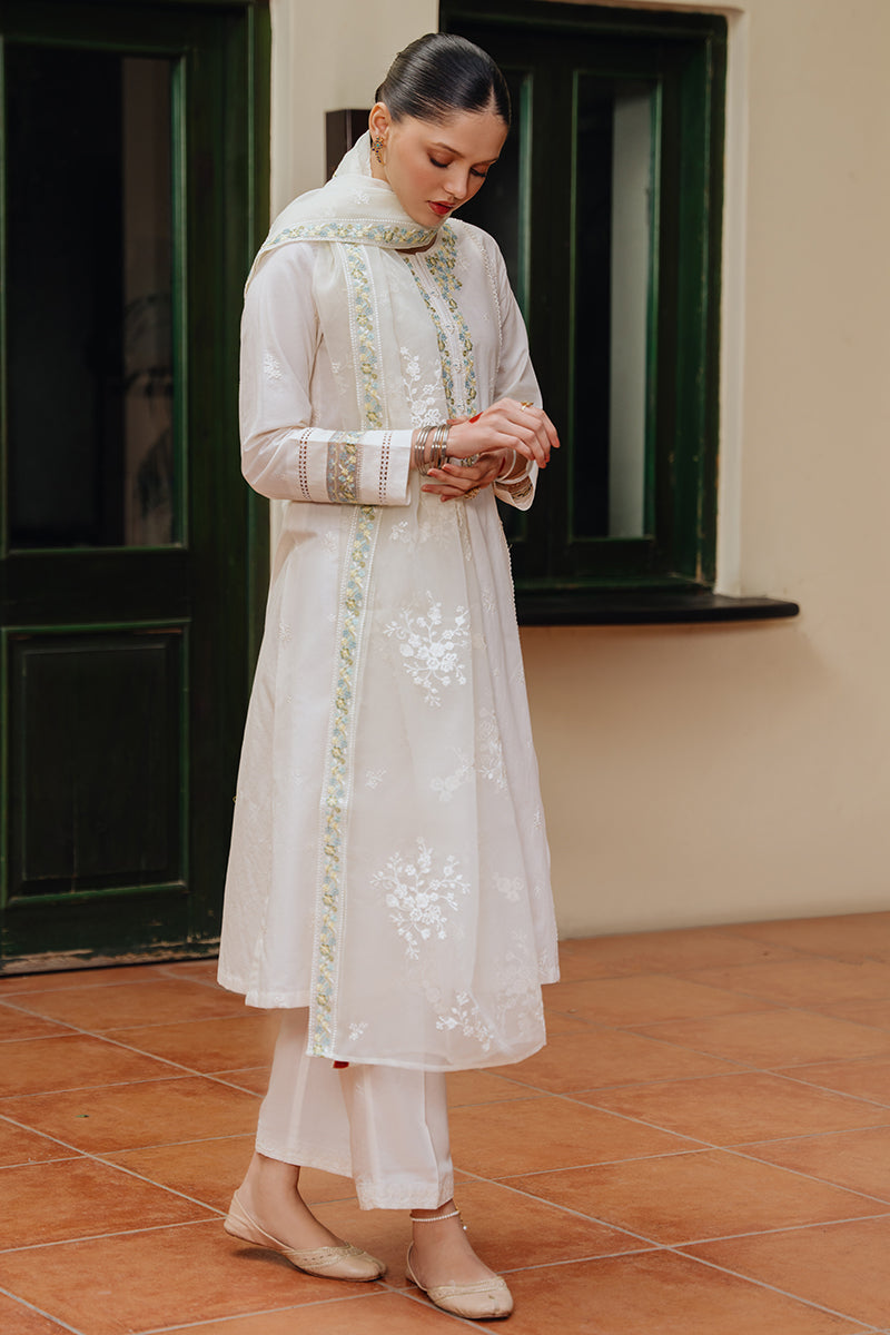 MOON FLOWER 2-Piece Ethnic Outfit Set (Embroidered Top & Dupatta Scarf) for Women | Boho Chic Indian Kurti & Shawl | Perfect for Festivals, Weddings & Cultural Events