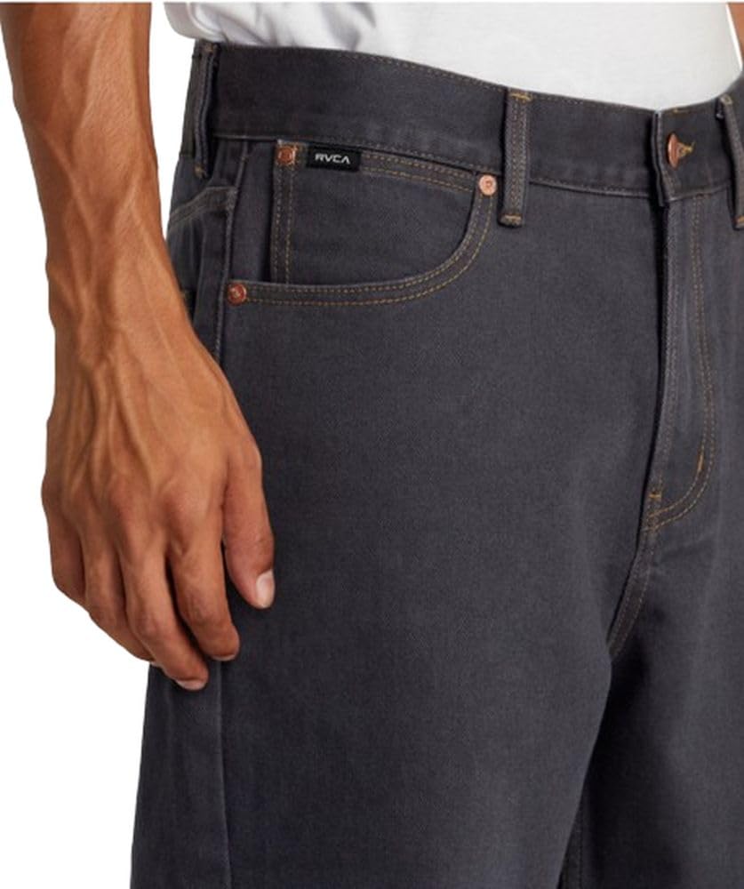 RVCA Men's Relaxed Fit Denim Jeans - Comfortable Stretch Denim Pants for Casual Wear & Outdoor Activities | Perfect for Everyday Use, Travel & Adventure
