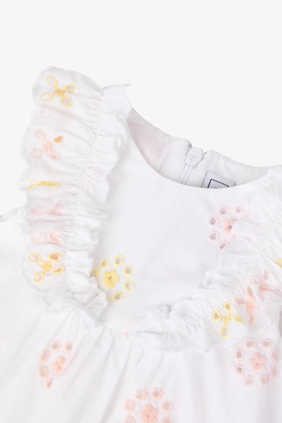 Tartine Et Chocolat Embroidered Baby Romper - Soft Cotton Jumpsuit for Newborns & Infants | Perfect for Photo Shoots, Playdates & Special Occasions