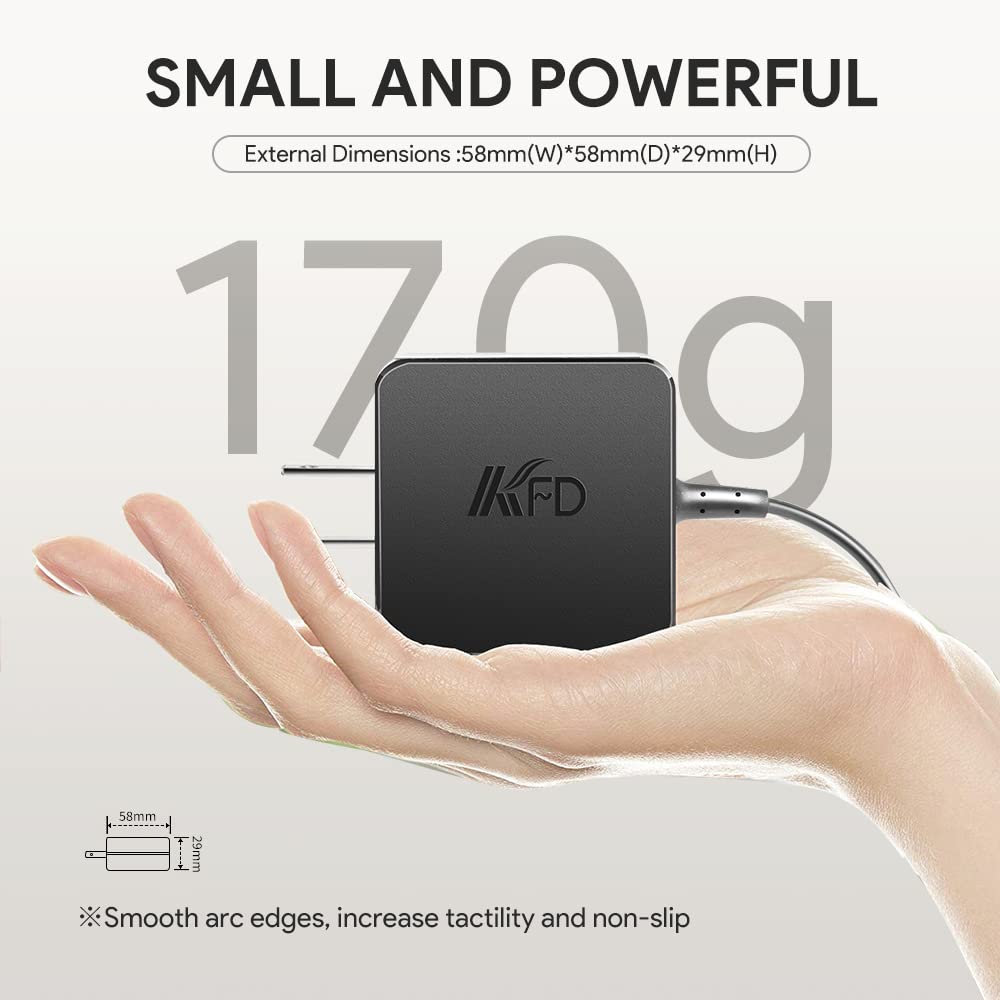 Original KFD 19V AC Power Adapter for Asus RT-N66U RT-N65U RT-AC66U RT-AC68U RT-AC68R AC1750 AC1900 Routers & Monitors - Compatible with Asus ADP-40KD BB, VG24VQ, MX279, MX239H, VZ27VQ, Philips, AOC, HP, MSI Optix - Replacement Power Supply Cord for Home/Office Use