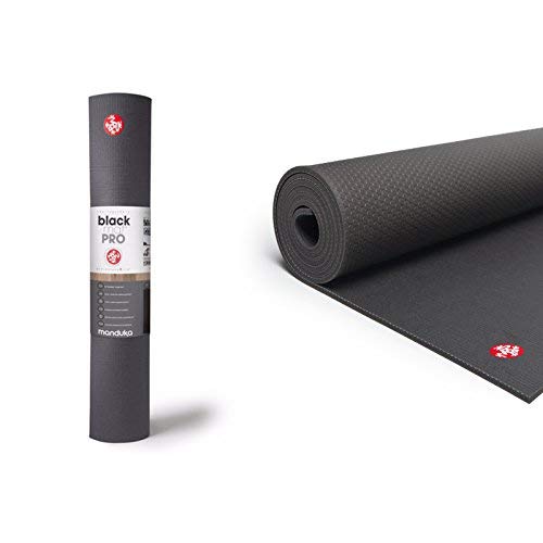 Manduka Pro Yoga Mat - Premium Non-Slip Black Yoga Mat for Professional Practice, Home & Studio Workouts - Ideal for Hot Yoga, Pilates & Meditation