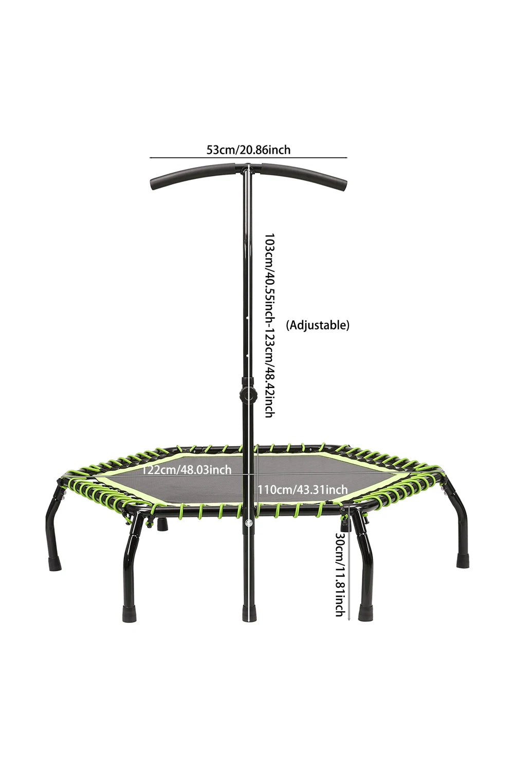 Best Mini Trampoline for Adults & Kids - Indoor/Outdoor Bungee Jumping Fitness Rebounder for Home Gym & Backyard Fun