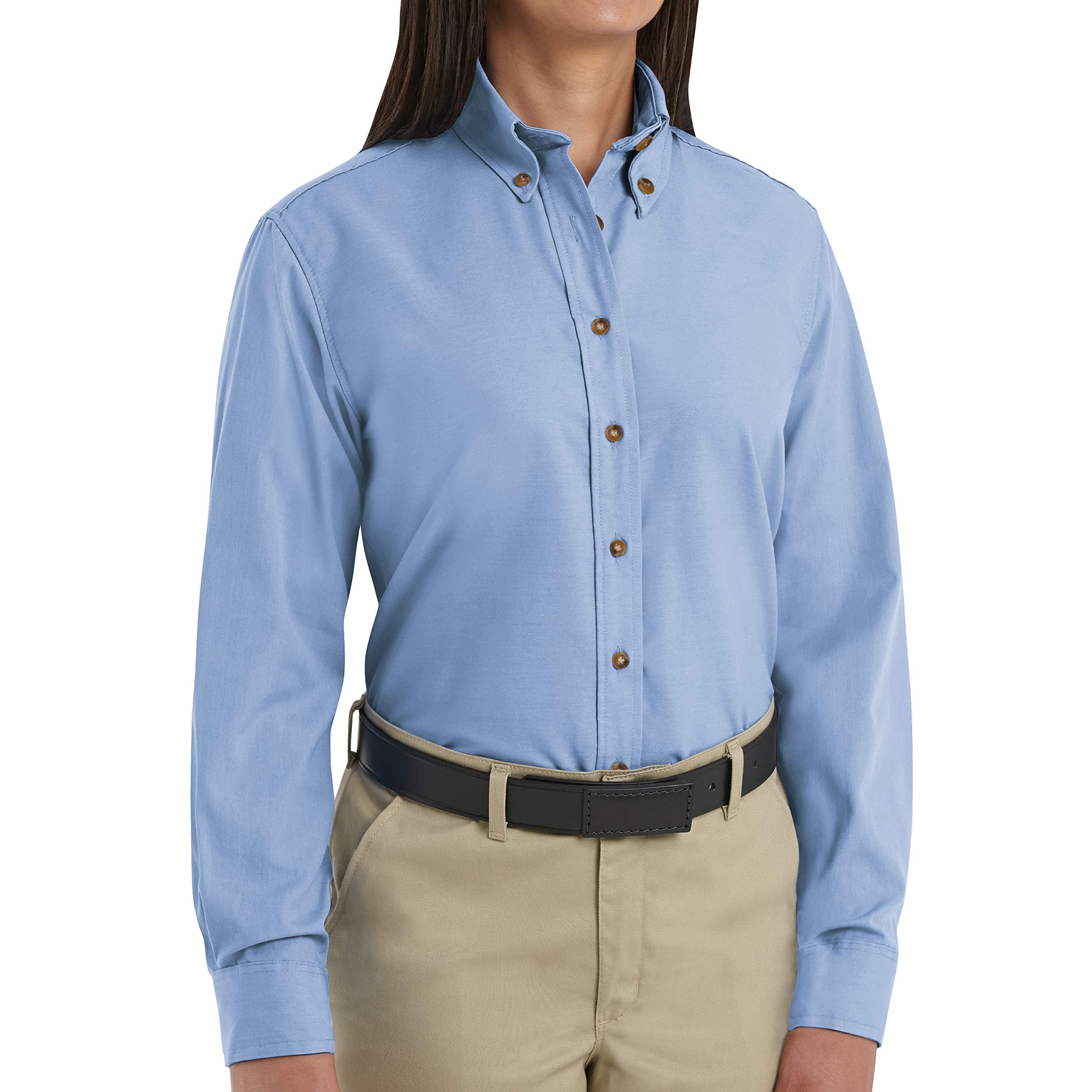 Red Kap Women's Poplin Dress Shirt - Professional Office Wear & Business Casual Attire for Women | Comfortable & Stylish Work Blouse for Corporate Events, Interviews & Daily Office Wear