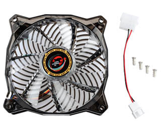 LEPA 120x120x25mm 4-Color LED PC Case Fan with PWM Control - RGB Cooling Fan for Gaming PC, Desktop Computer & Workstation - Perfect for PC Builds, Case Modding & Enhanced Airflow