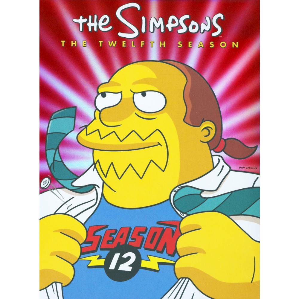 The Simpsons Season 12 DVD - 20th Century Studios Complete Collection | Perfect for Home Entertainment & TV Show Collectors