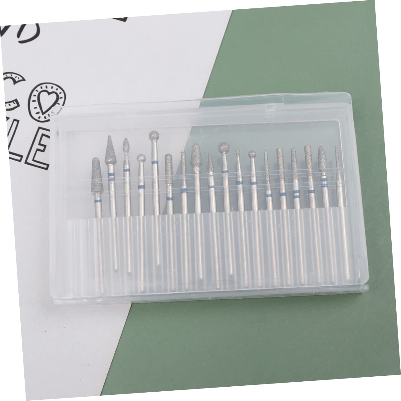 Beavorty 18pcs Nail Drill Bits Set - Professional Manicure Sanding Heads & Cuticle Kit for Home & Salon Use - Perfect for Acrylic, Gel, and Natural Nails