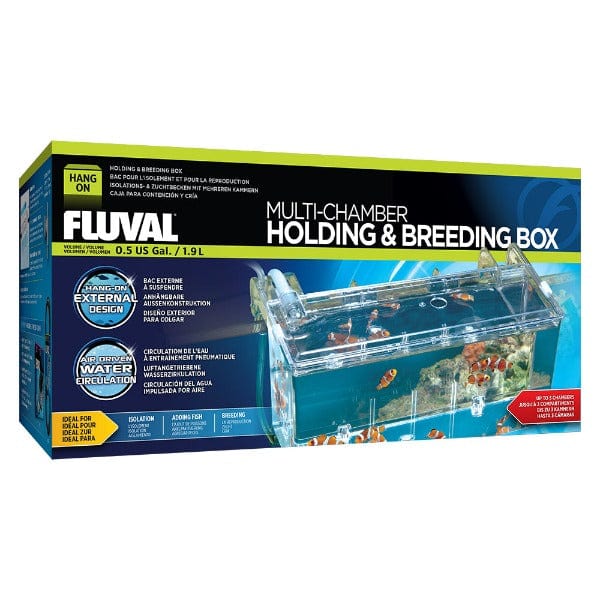 Fluval Multi-Chamber Fish Breeding Box - Transparent Acrylic Aquarium Hatchery for Livebearers & Fry - Perfect for Guppies, Mollies & Betta Fish Breeding Tanks