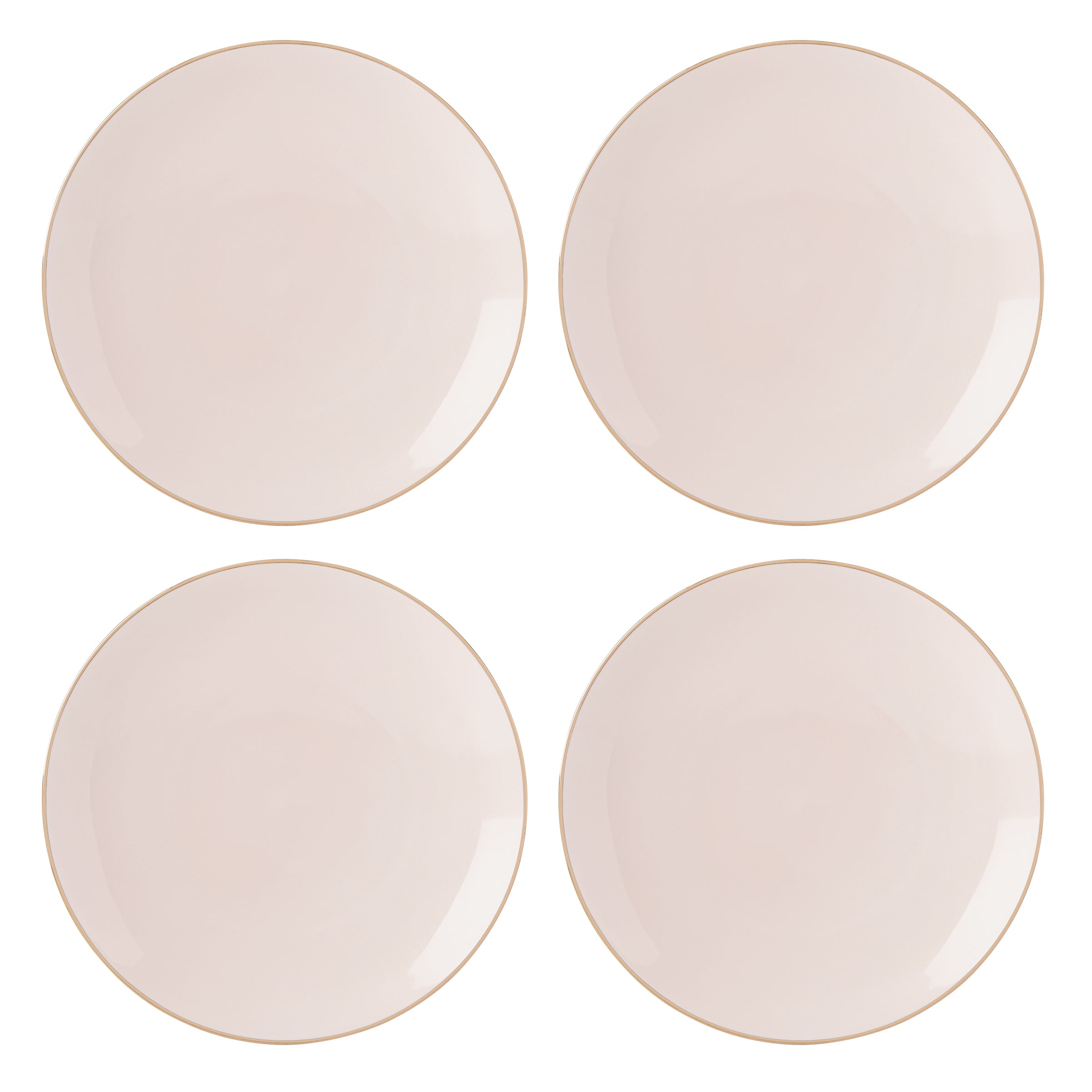 Trianna Coupe Dinner Plates Set of 4 - Elegant 10.5