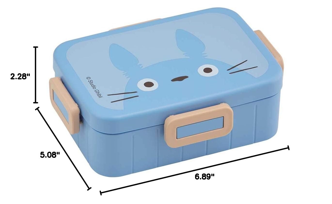 My Neighbor Totoro Bento Lunch Box - Insulated Japanese Anime Lunch Carrier with Secure 4-Point Locking Lid - Microwave & Dishwasher Safe - Perfect for School, Office, Picnics & Travel