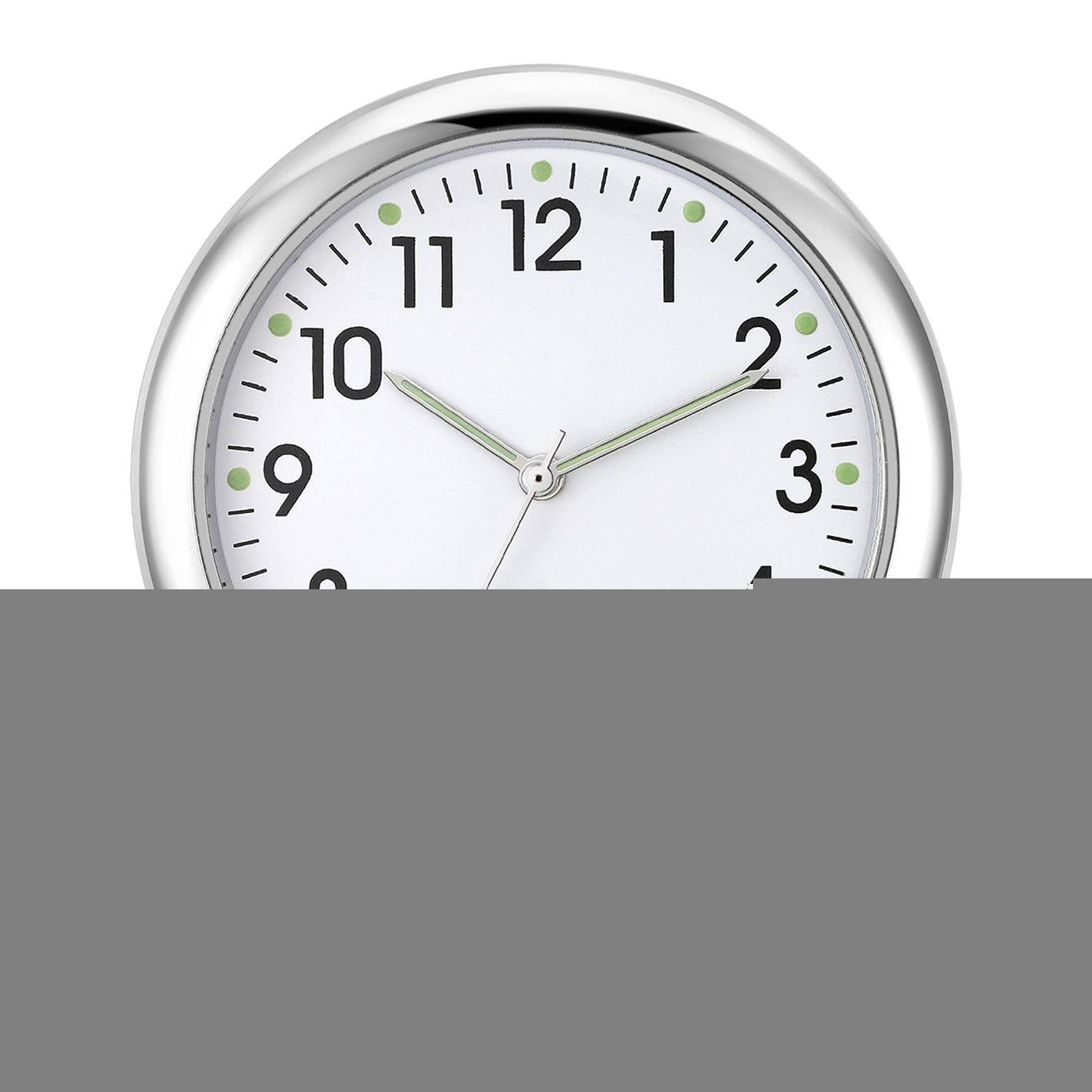 Analog Car Dashboard Clock - Lightweight Adhesive Stick-On Design for Cars, Boats & Motorcycles | Easy-to-Use Automotive Replacement Clock | Perfect for Road Trips, Commuting & Marine Navigation