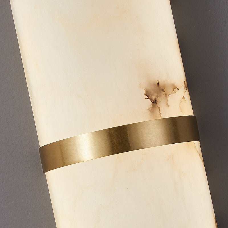 Alabaster Pill Wall Light - Modern LED Sconce for Bedroom, Living Room & Hallway - Dimmable Soft White Lighting for Home Decor