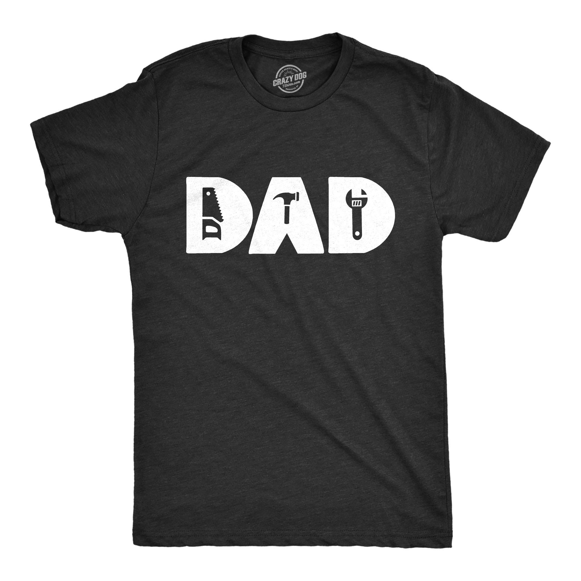 Funny Handy Tools Dad T-Shirt for Men - Cool Father's Day Novelty Gift Tee - Perfect for DIY Projects, Father's Day Celebrations & Casual Wear