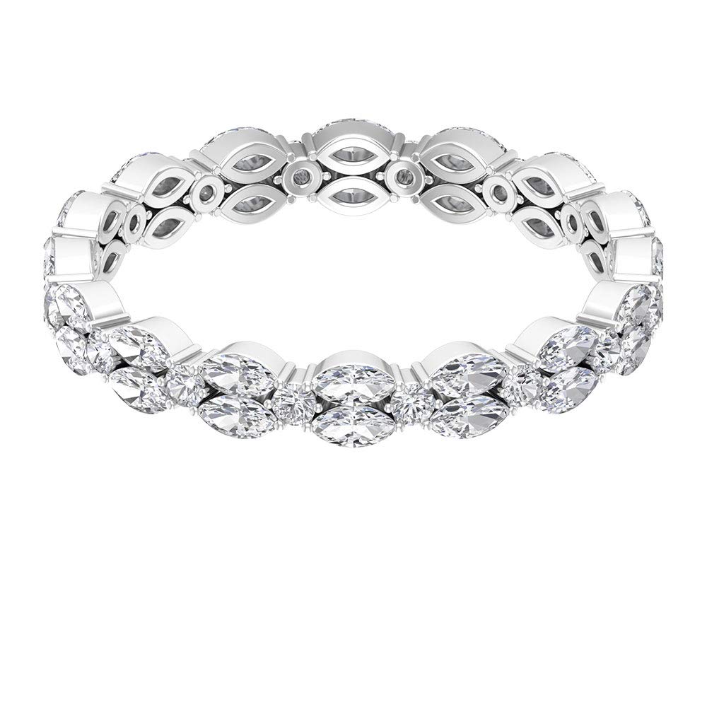 1.25 CT Cubic Zirconia Eternity Ring in 14K Solid Gold - Certified Zircon Wedding Band for Women, Sparkling Anniversary Gift for Her, Perfect for Engagement, Proposal & Special Occasions