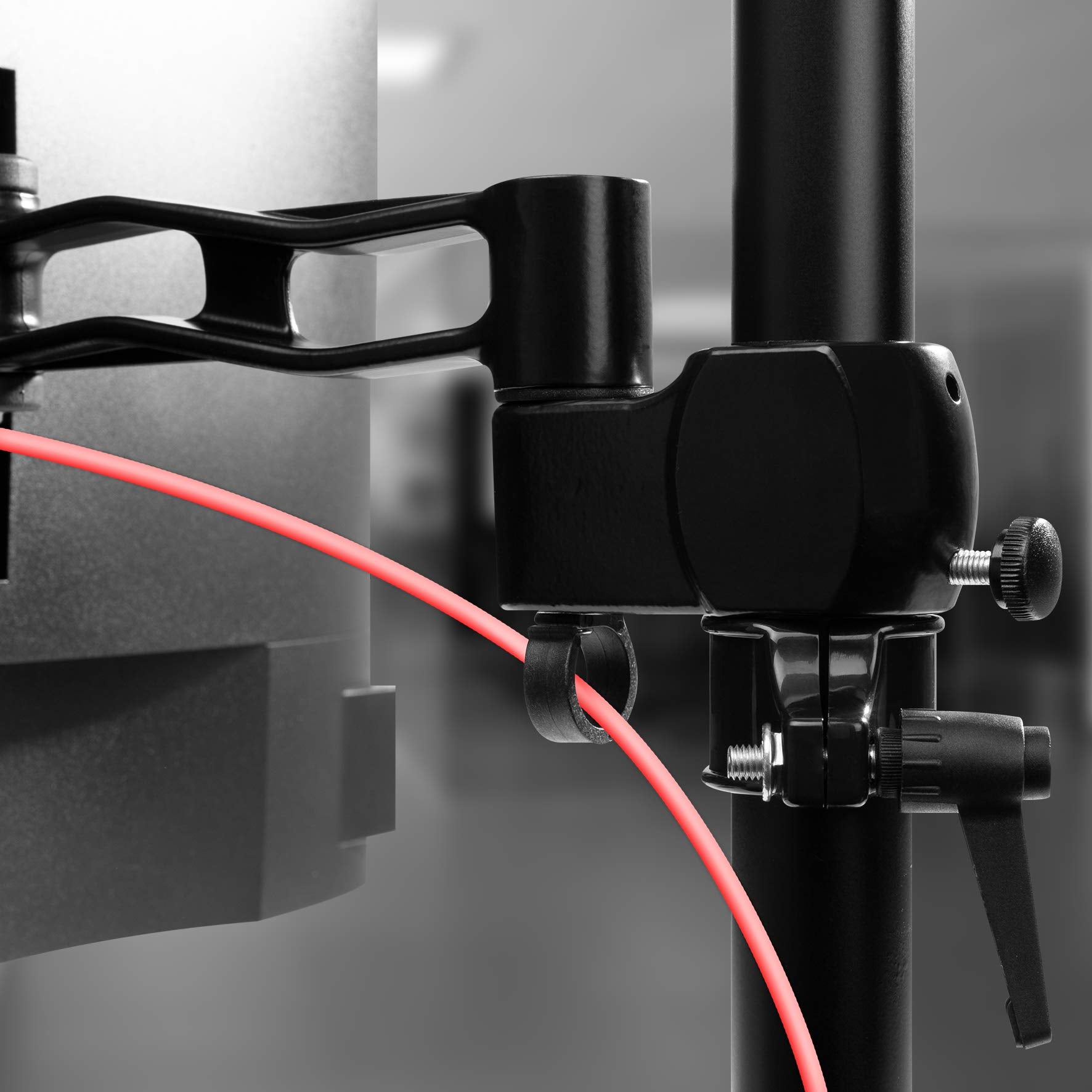 Duronic DM354 Quad Monitor Arm Stand - Adjustable 4 Screen Desk Mount for 13-22