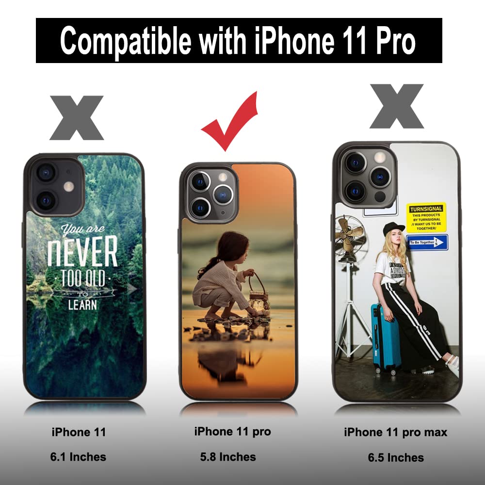 5PCS Sublimation Phone Case for iPhone 11 Pro 5.8 Inch - Printable Blank Phone Covers for DIY Customization - Perfect for Personalized Gifts, Photo Printing & Creative Projects