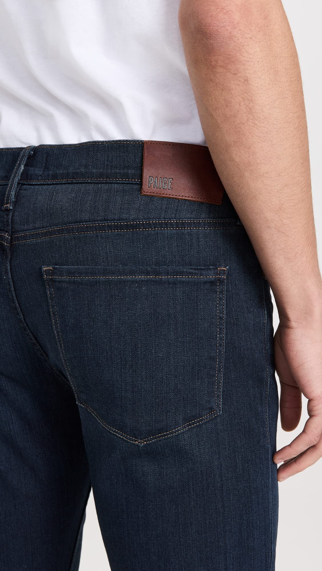 PAIGE Men's Lennox Russ Slim Fit Stretch Denim Jeans - Comfortable & Stylish for Casual Wear, Work & Everyday Outfits