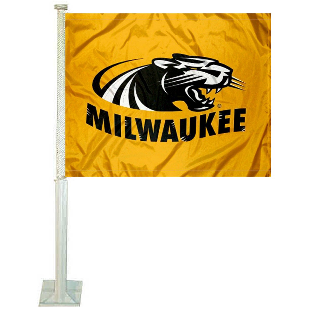 UW Milwaukee Panthers Car Flag - College Team Auto Banner for Tailgating, Game Day & Campus Pride - Durable Polyester with Vibrant Colors