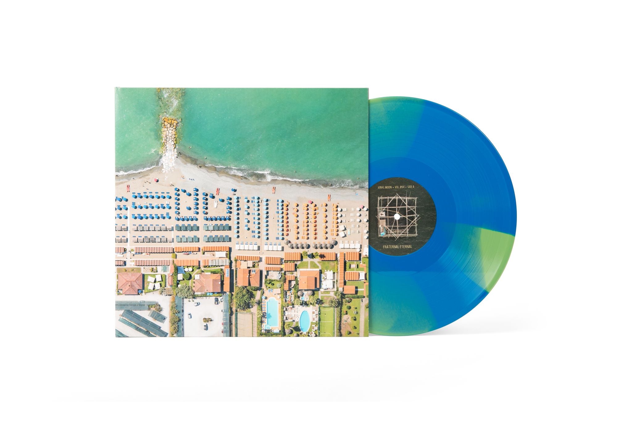 VIP // Olive green vinyl with aqua blue smash